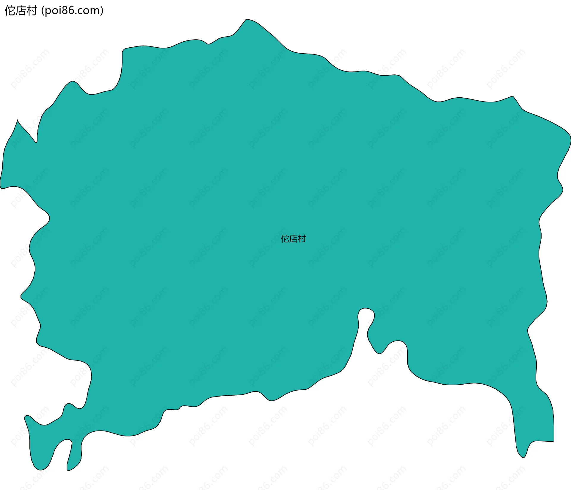 佗店村边界地图