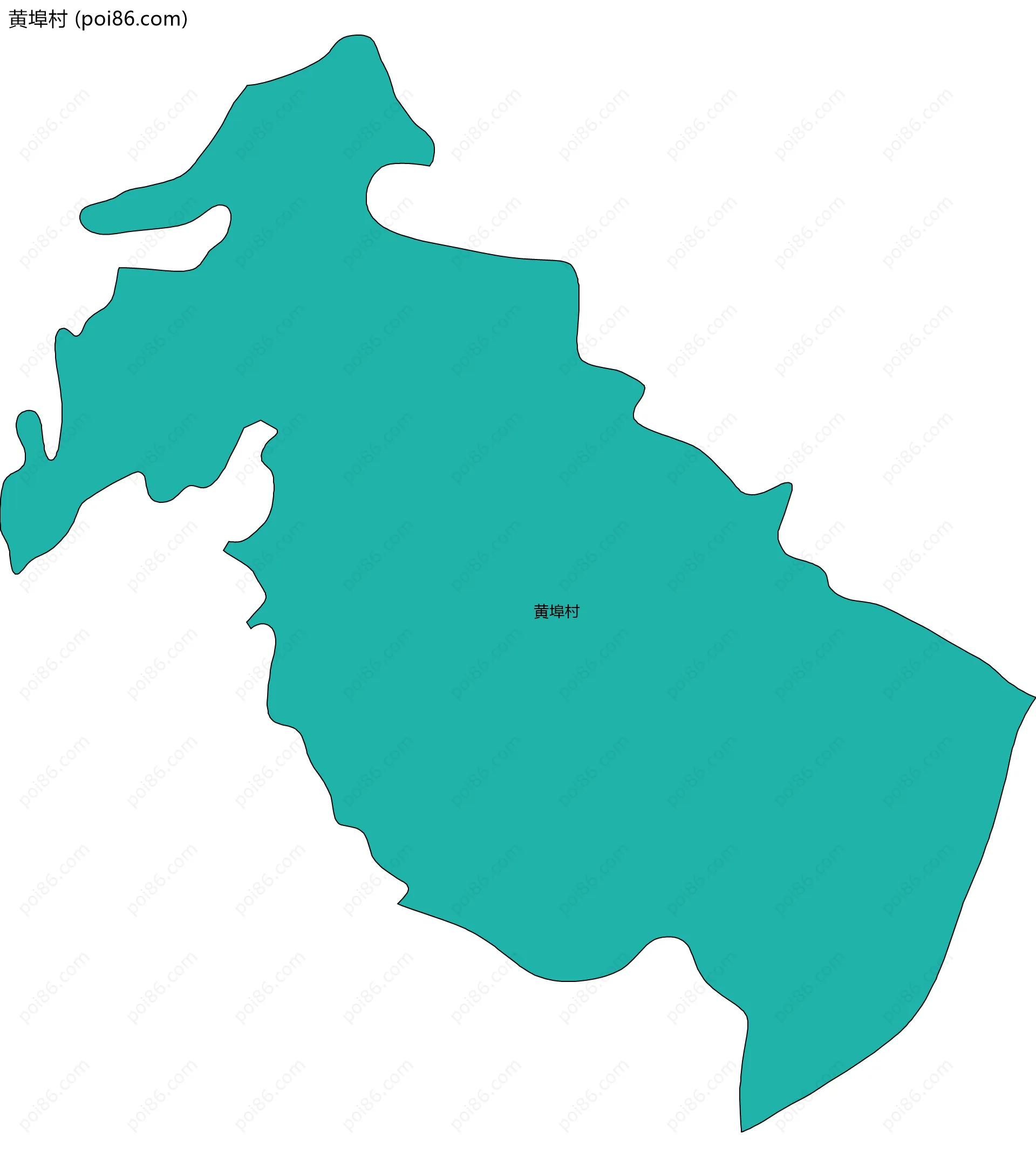 黄埠村边界地图