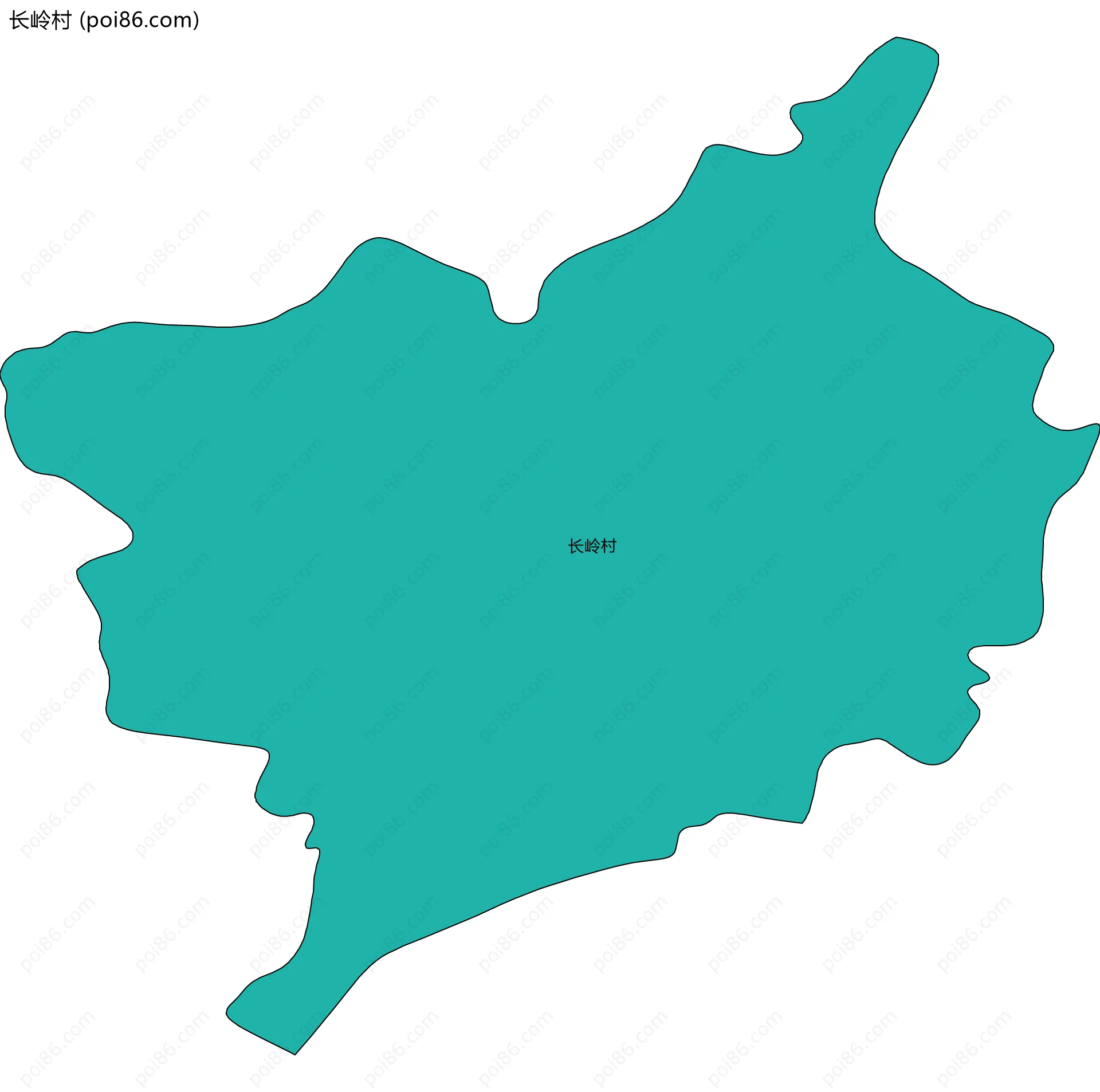 长岭村边界地图