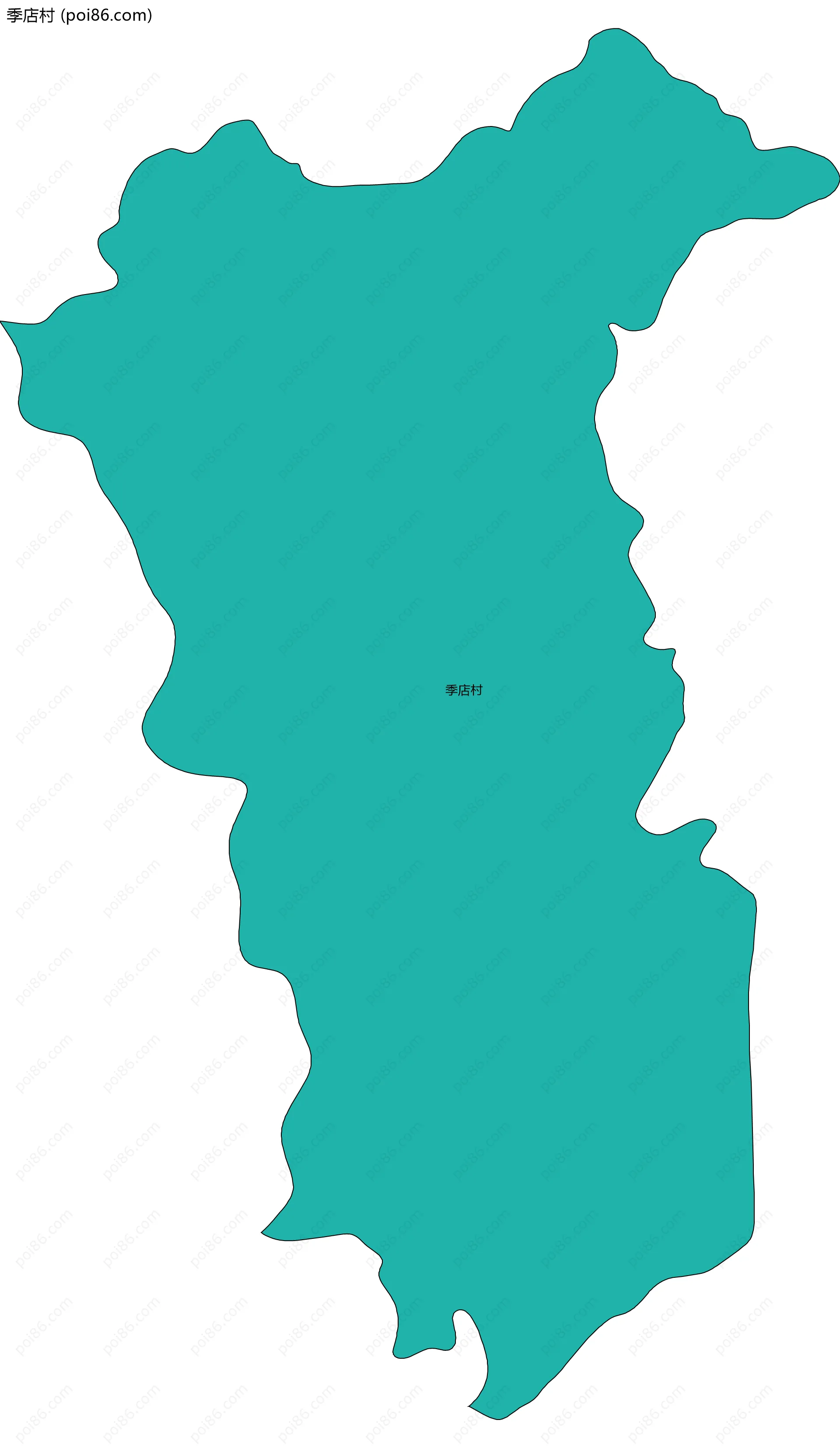 季店村边界地图