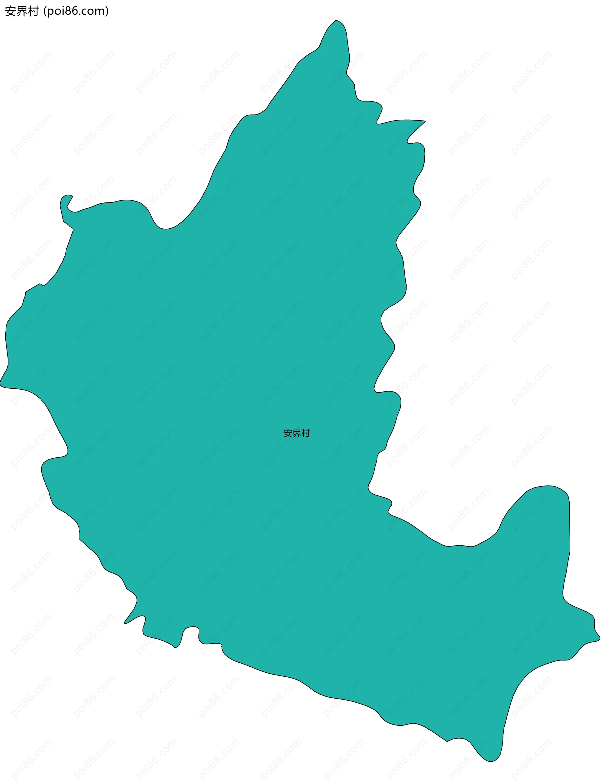 安界村边界地图