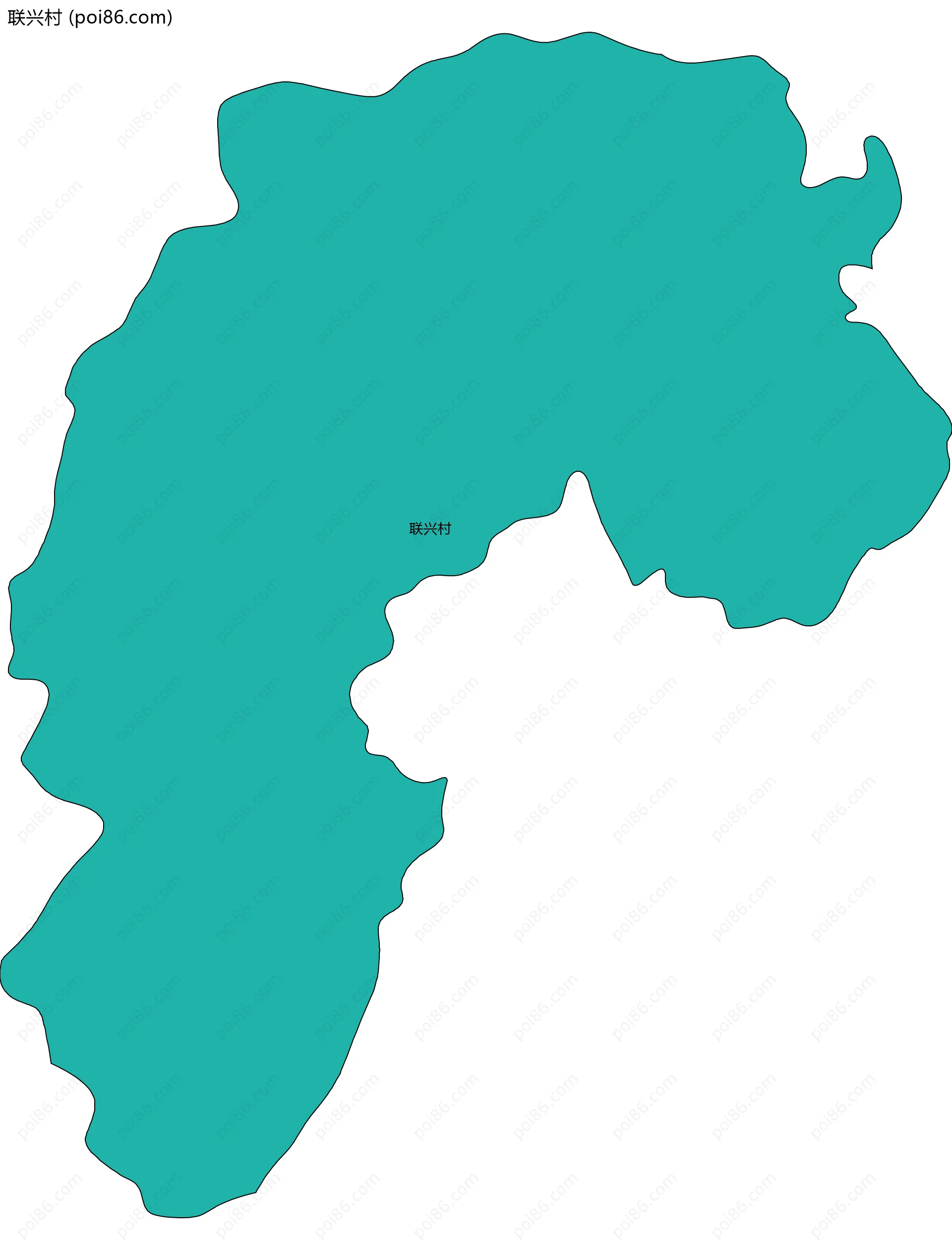 联兴村边界地图