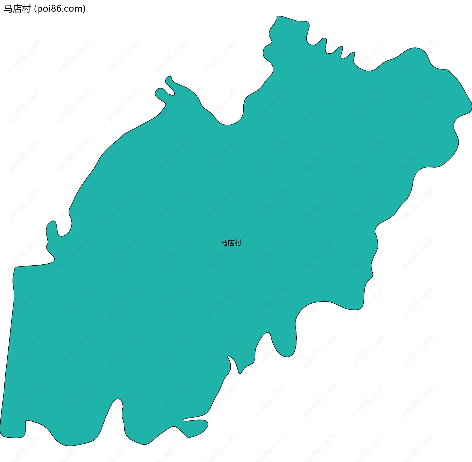 马店村边界地图