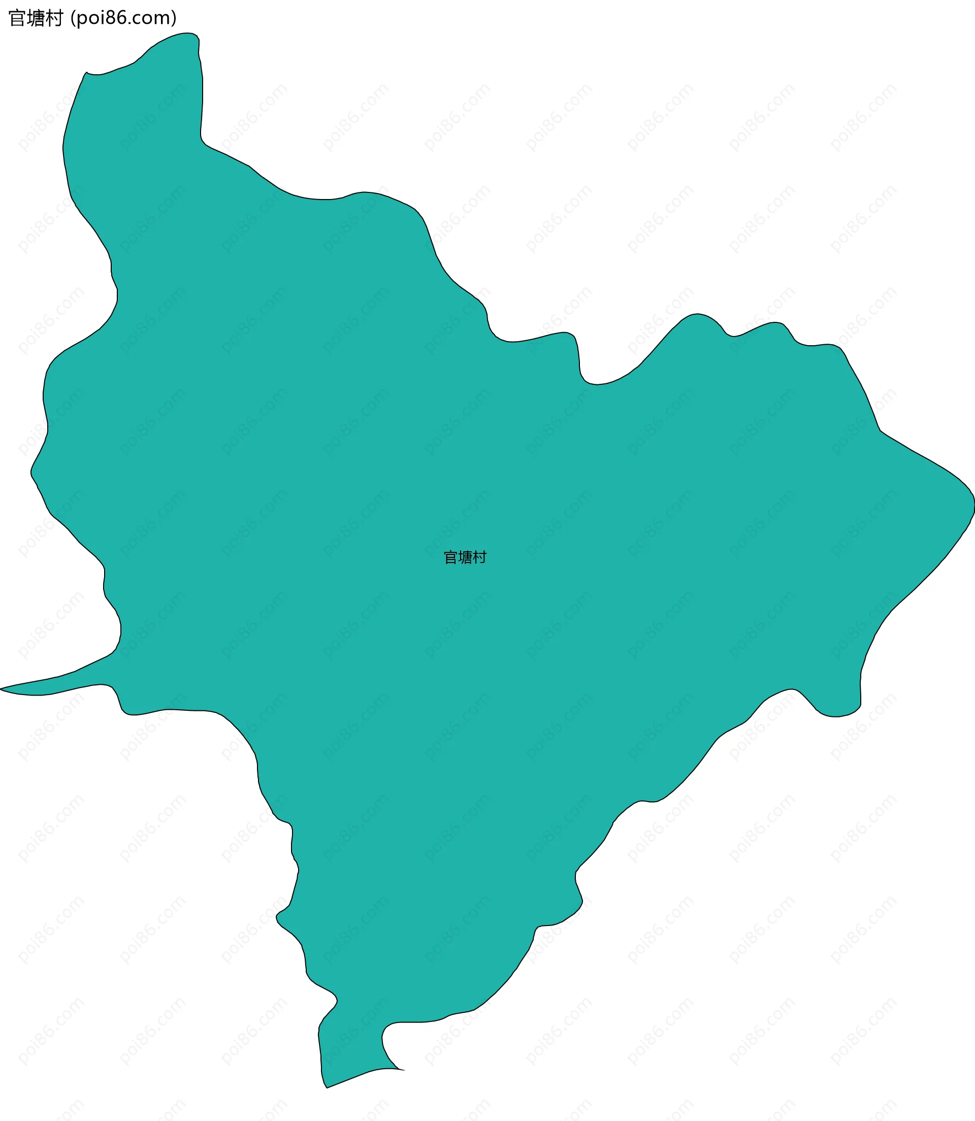 官塘村边界地图