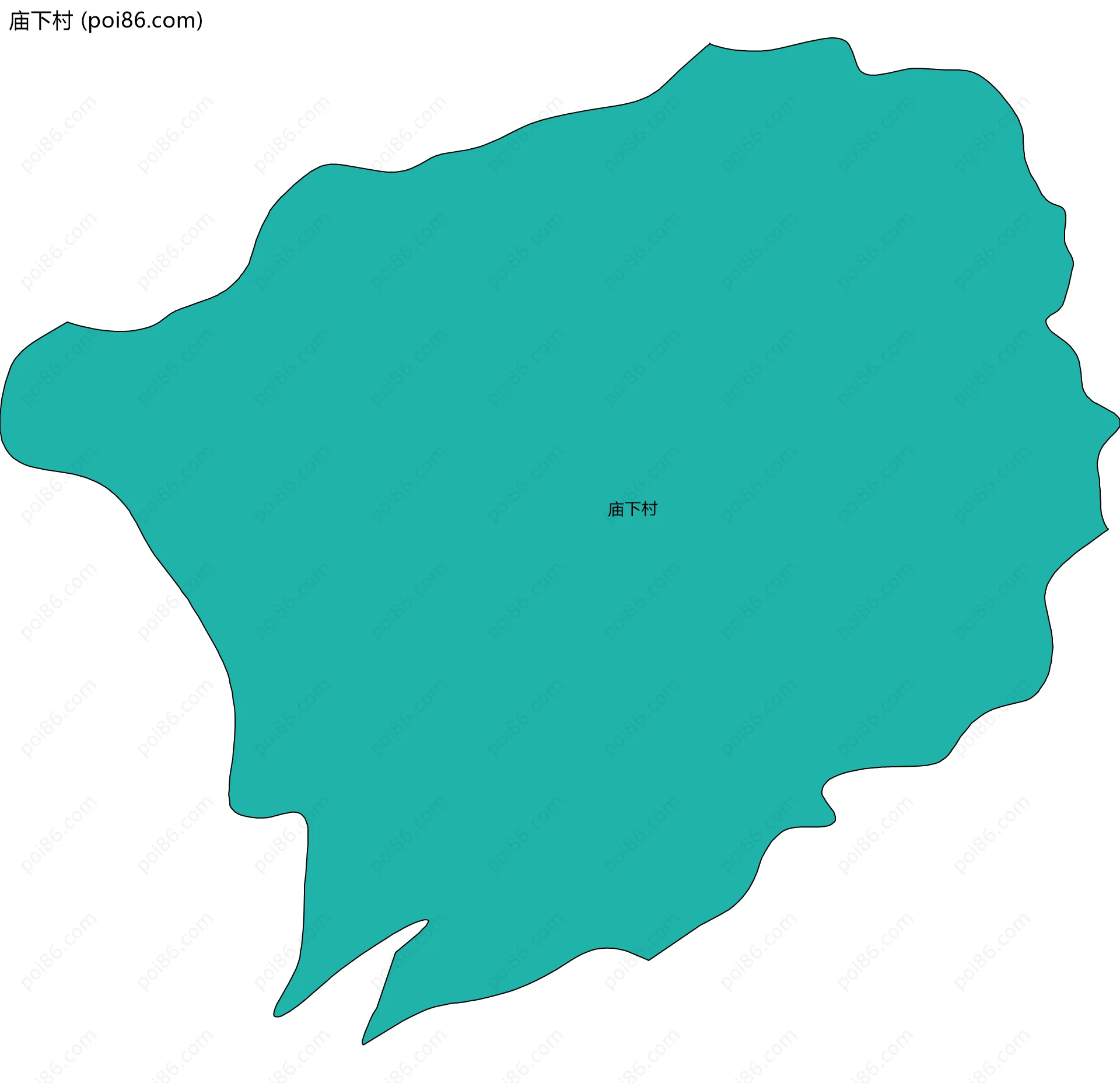 庙下村边界地图