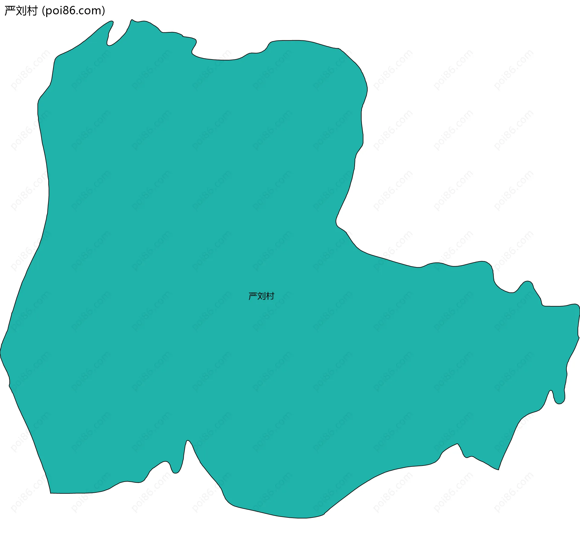 严刘村边界地图