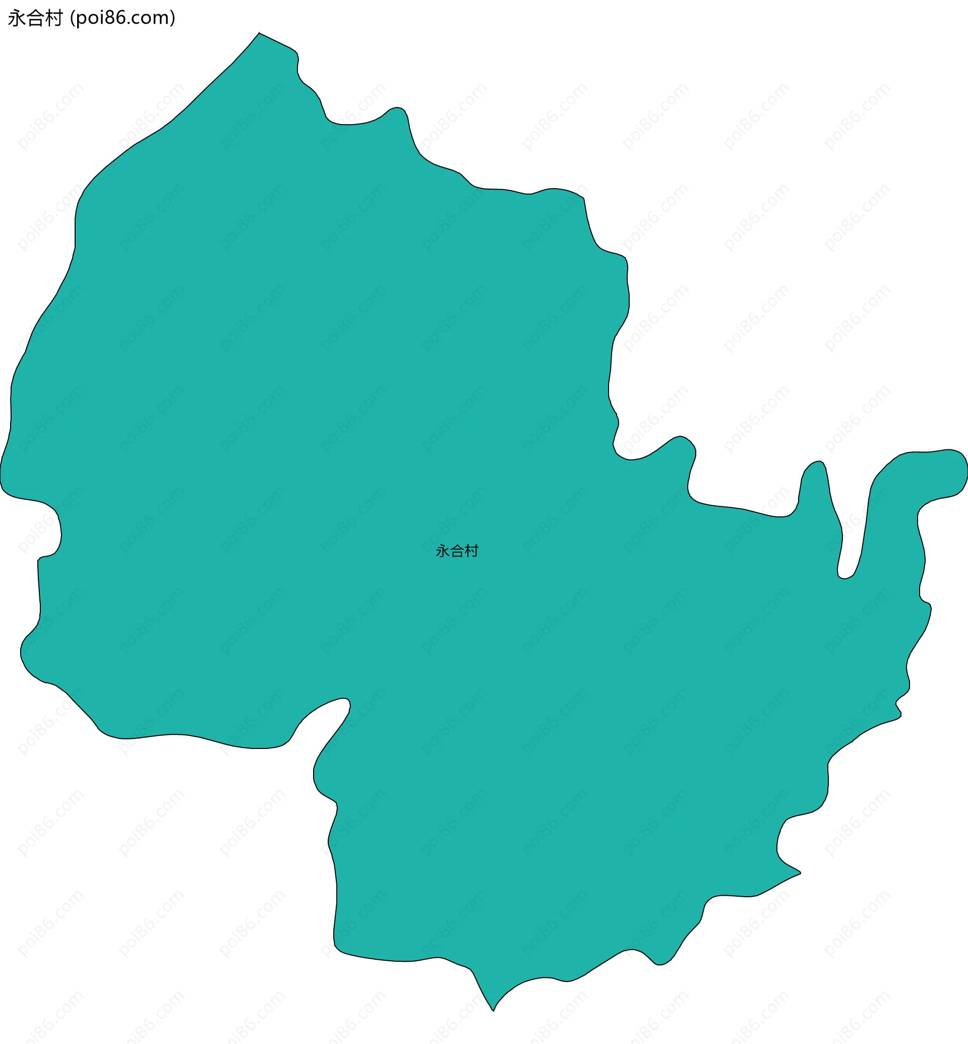 永合村边界地图