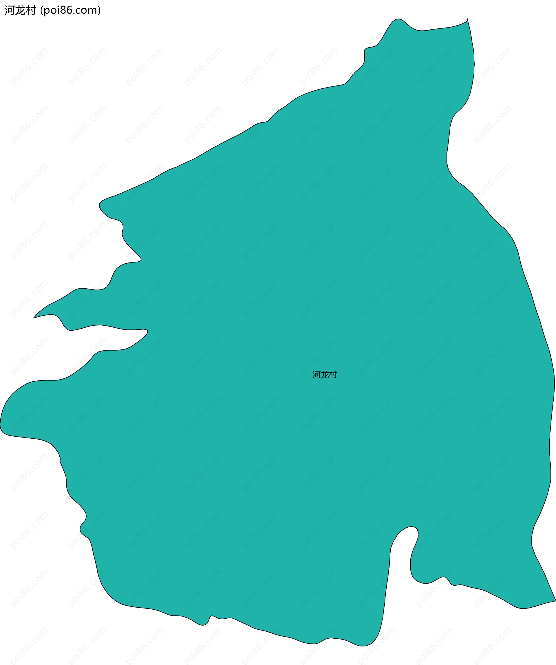 河龙村边界地图