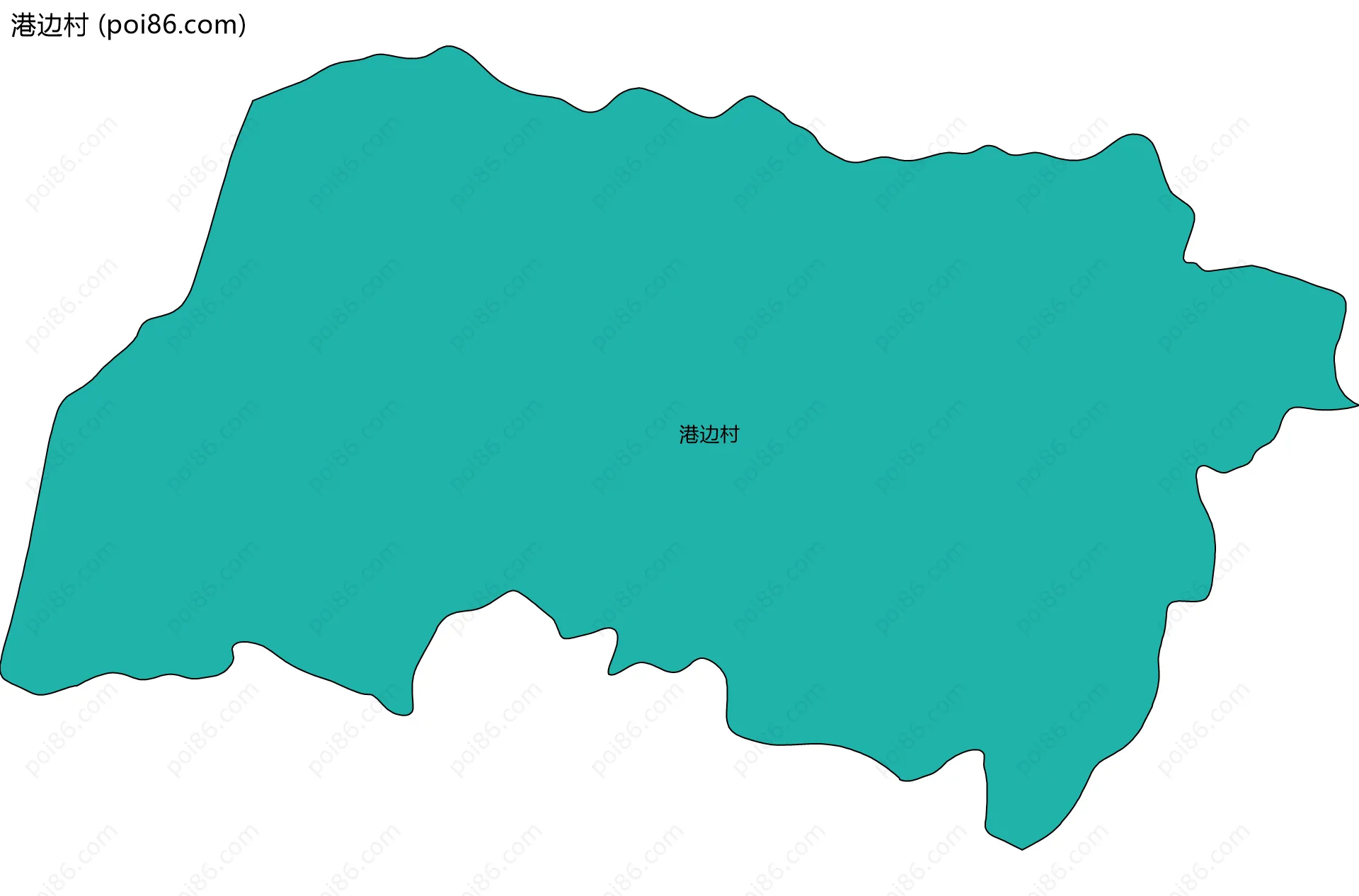 港边村边界地图
