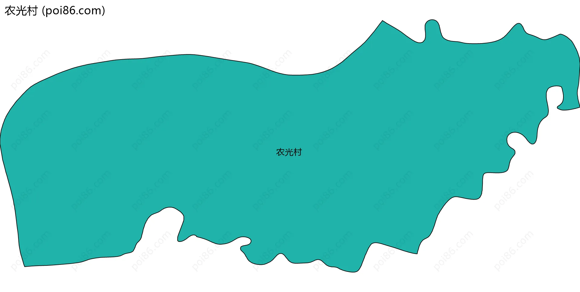 农光村边界地图