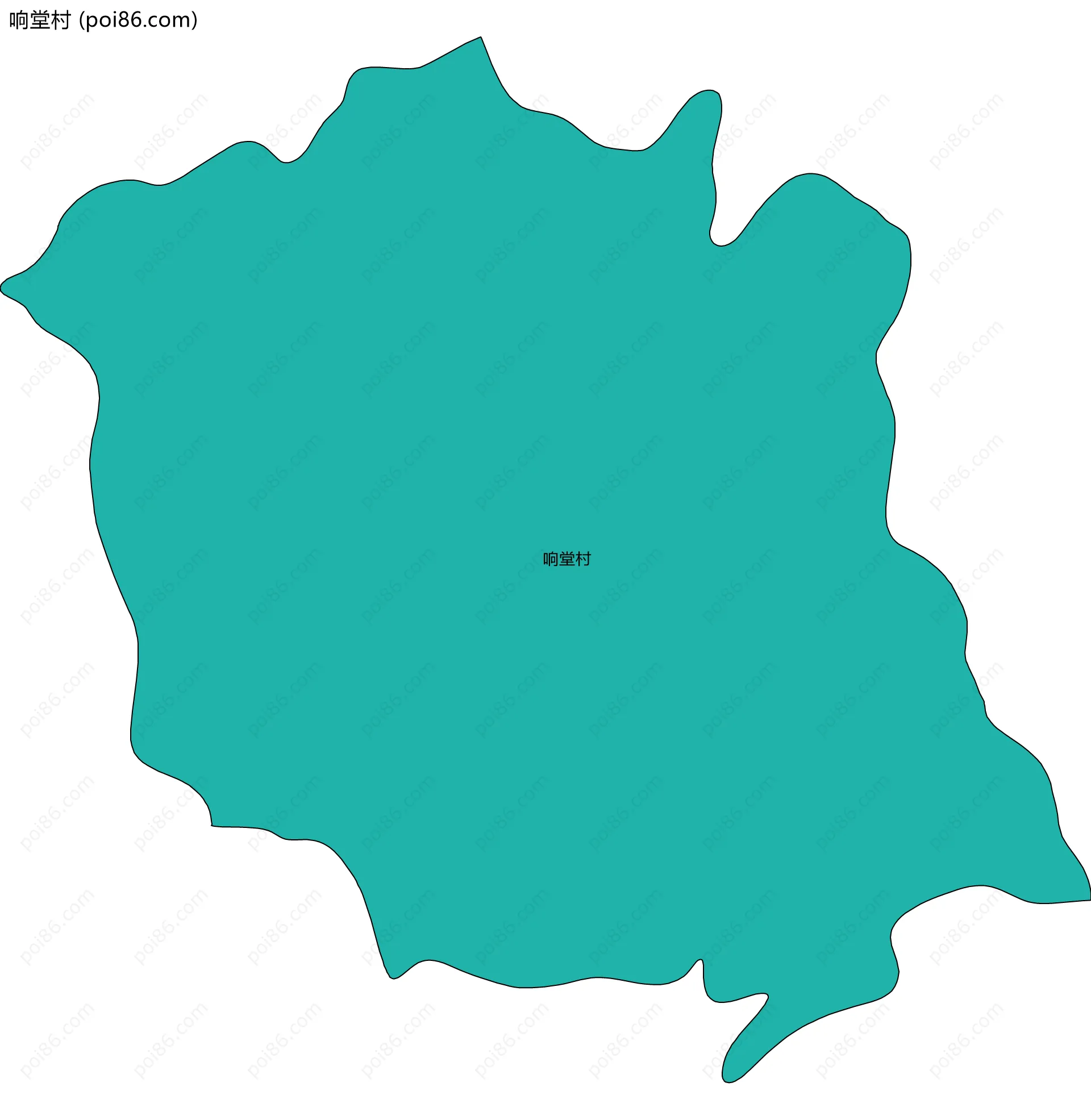响堂村边界地图