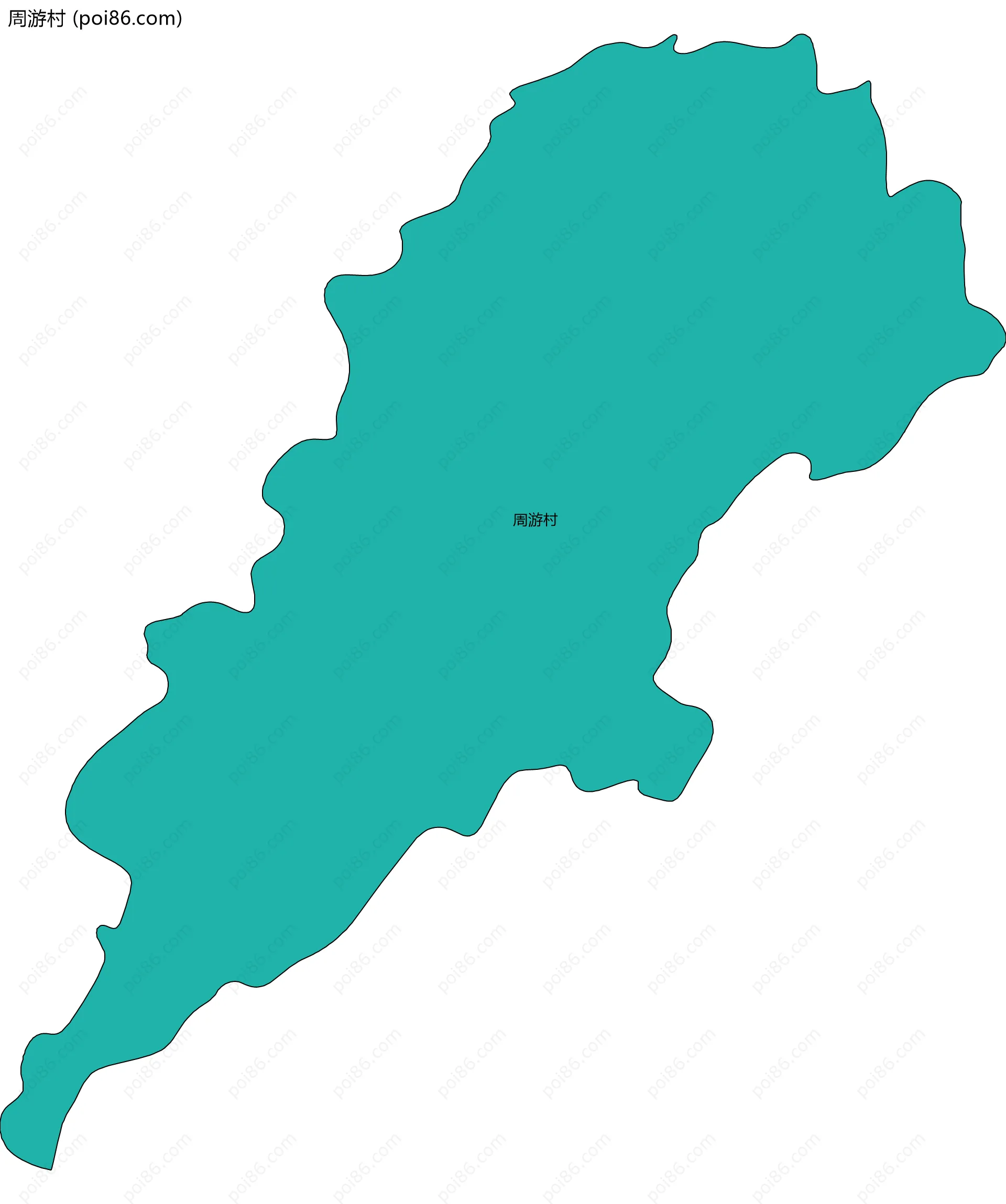 周游村边界地图