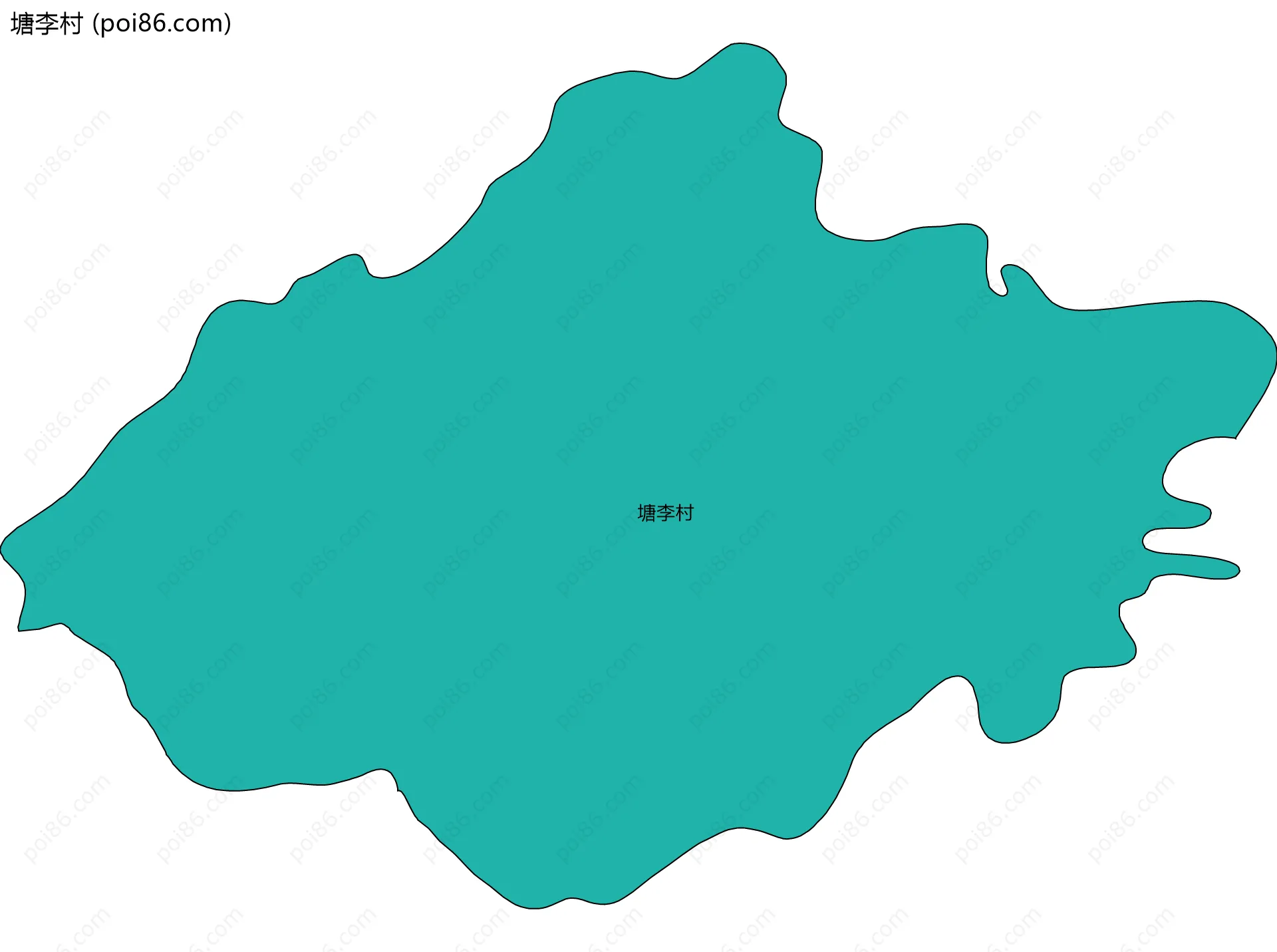 塘李村边界地图