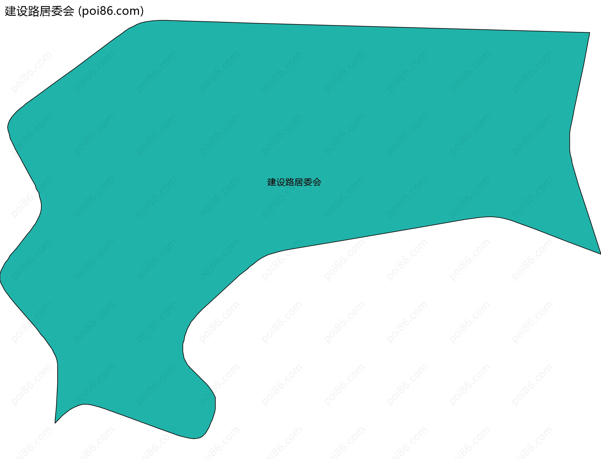 建设路居委会边界地图