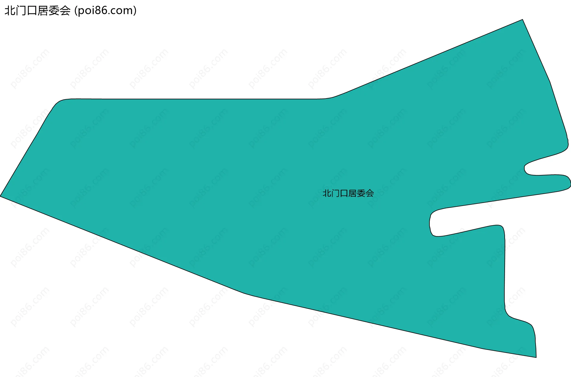 北门口居委会边界地图