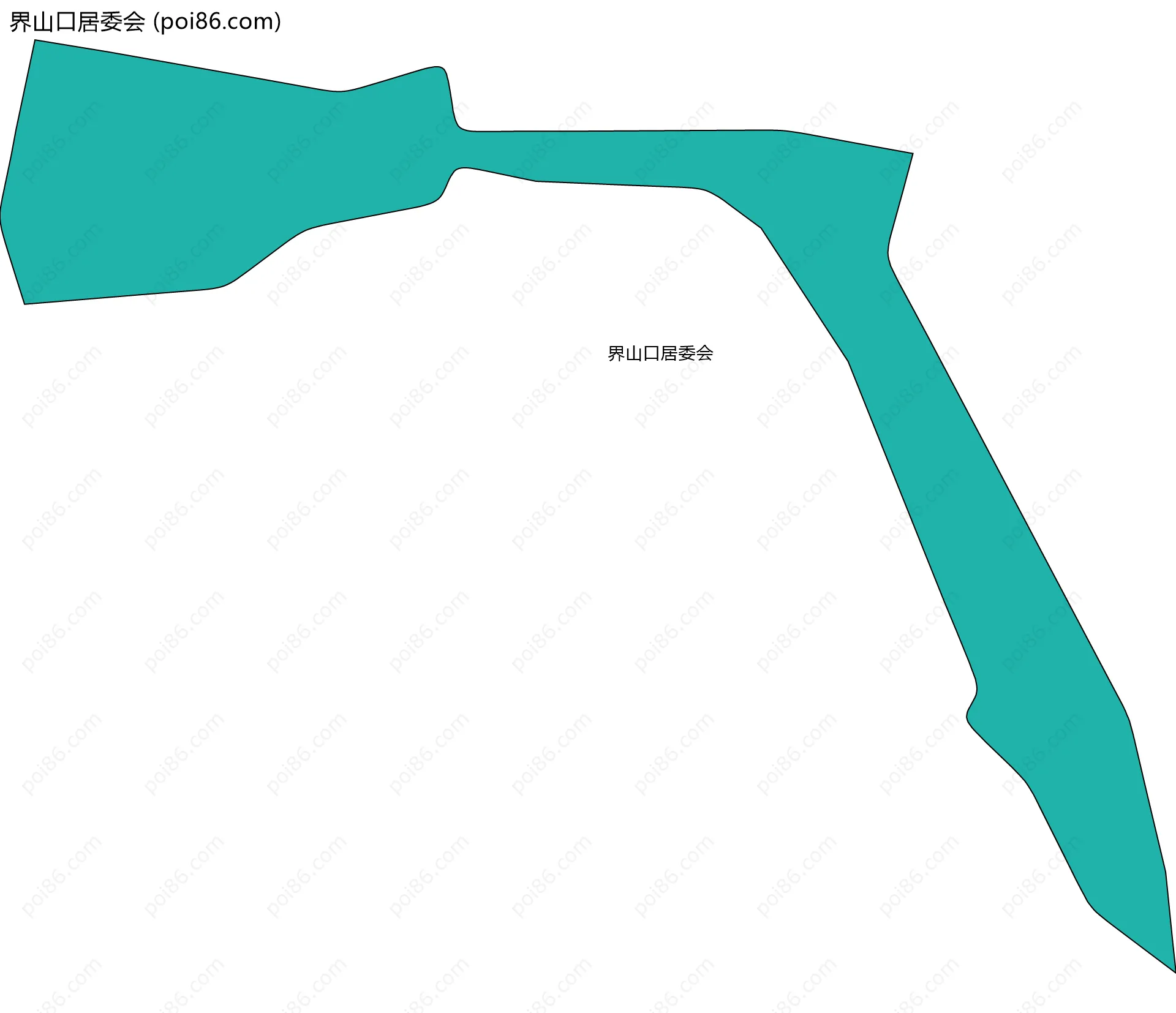界山口居委会边界地图
