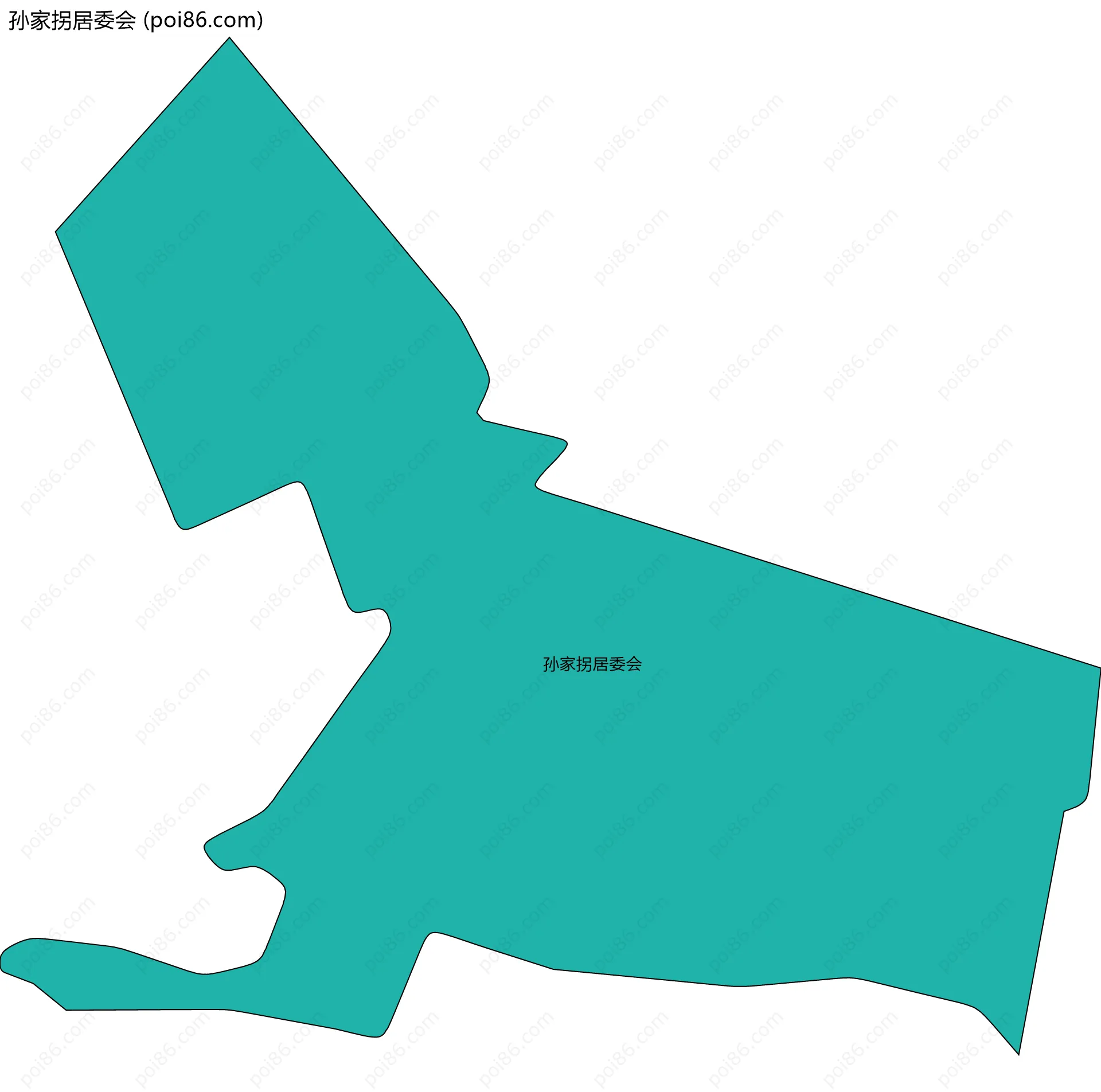 孙家拐居委会边界地图