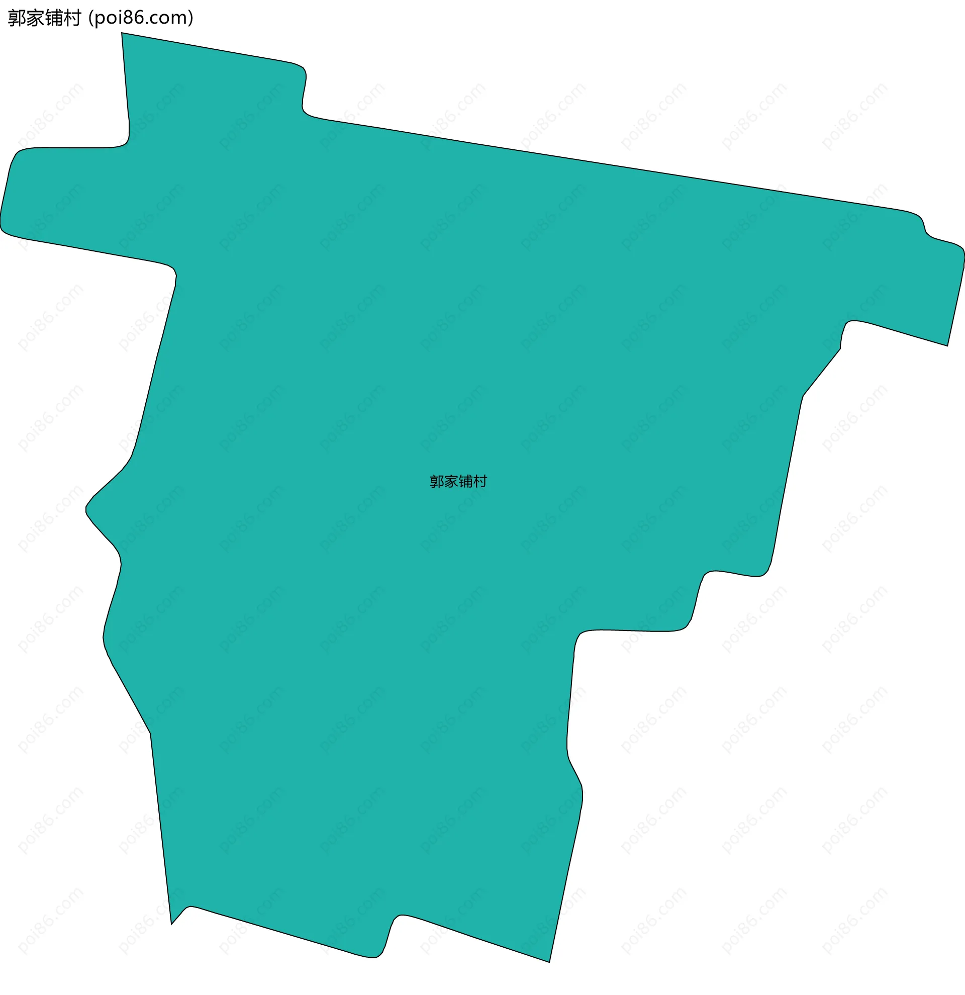 郭家铺村边界地图