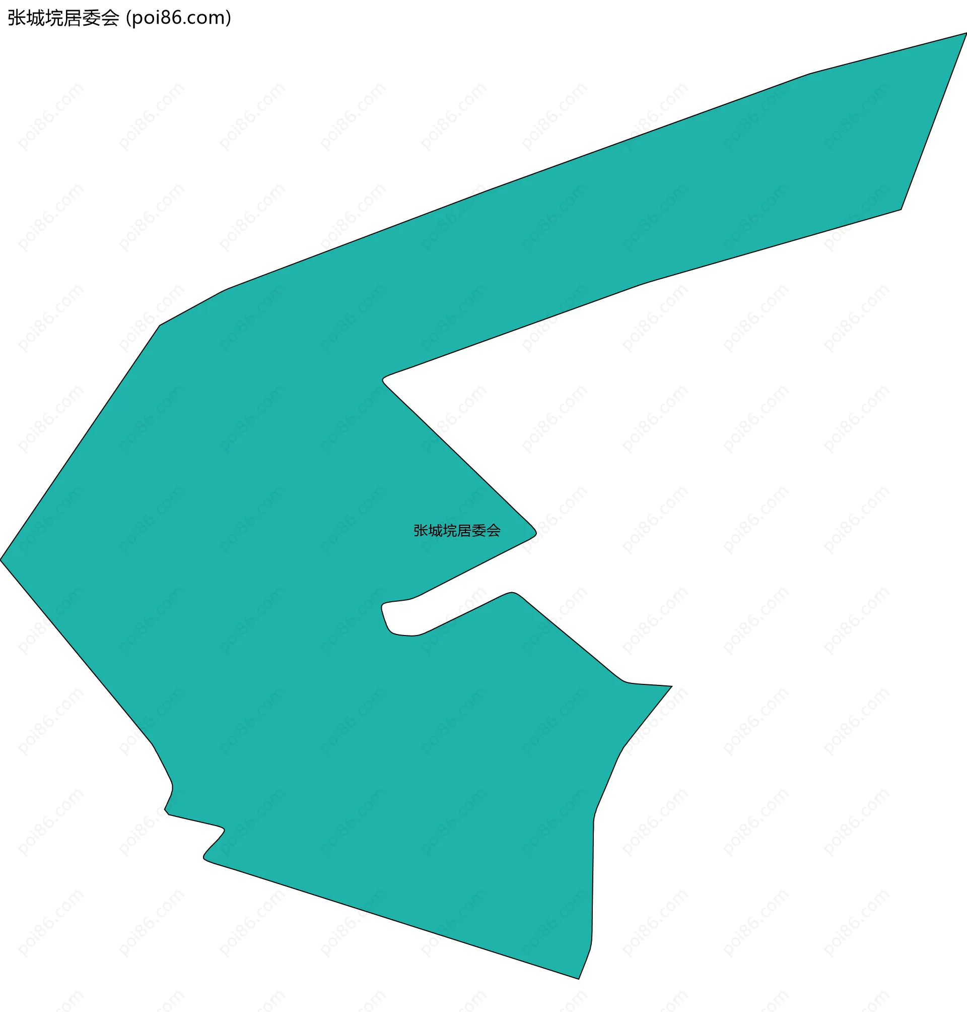张城垸居委会边界地图