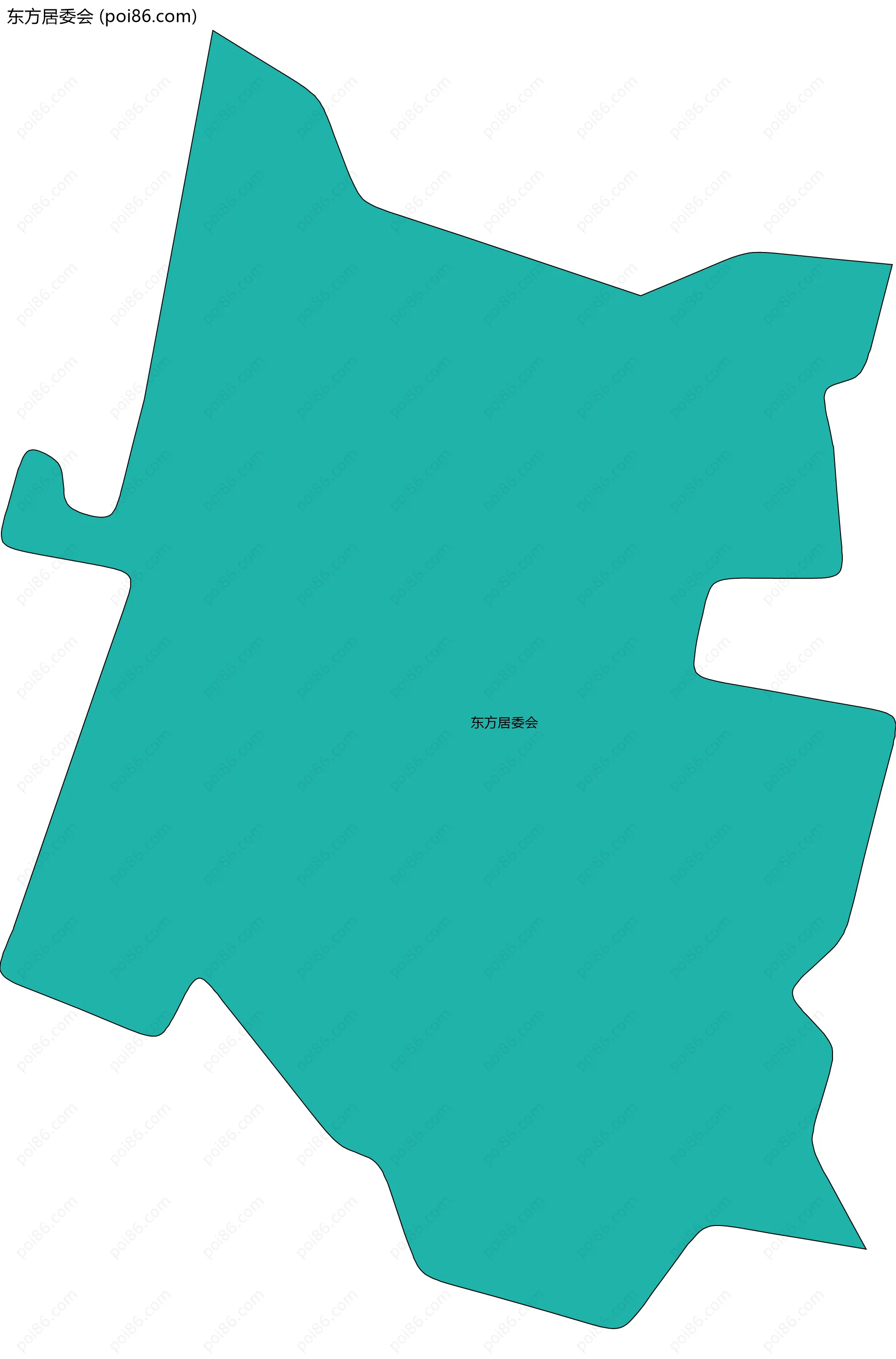 东方居委会边界地图