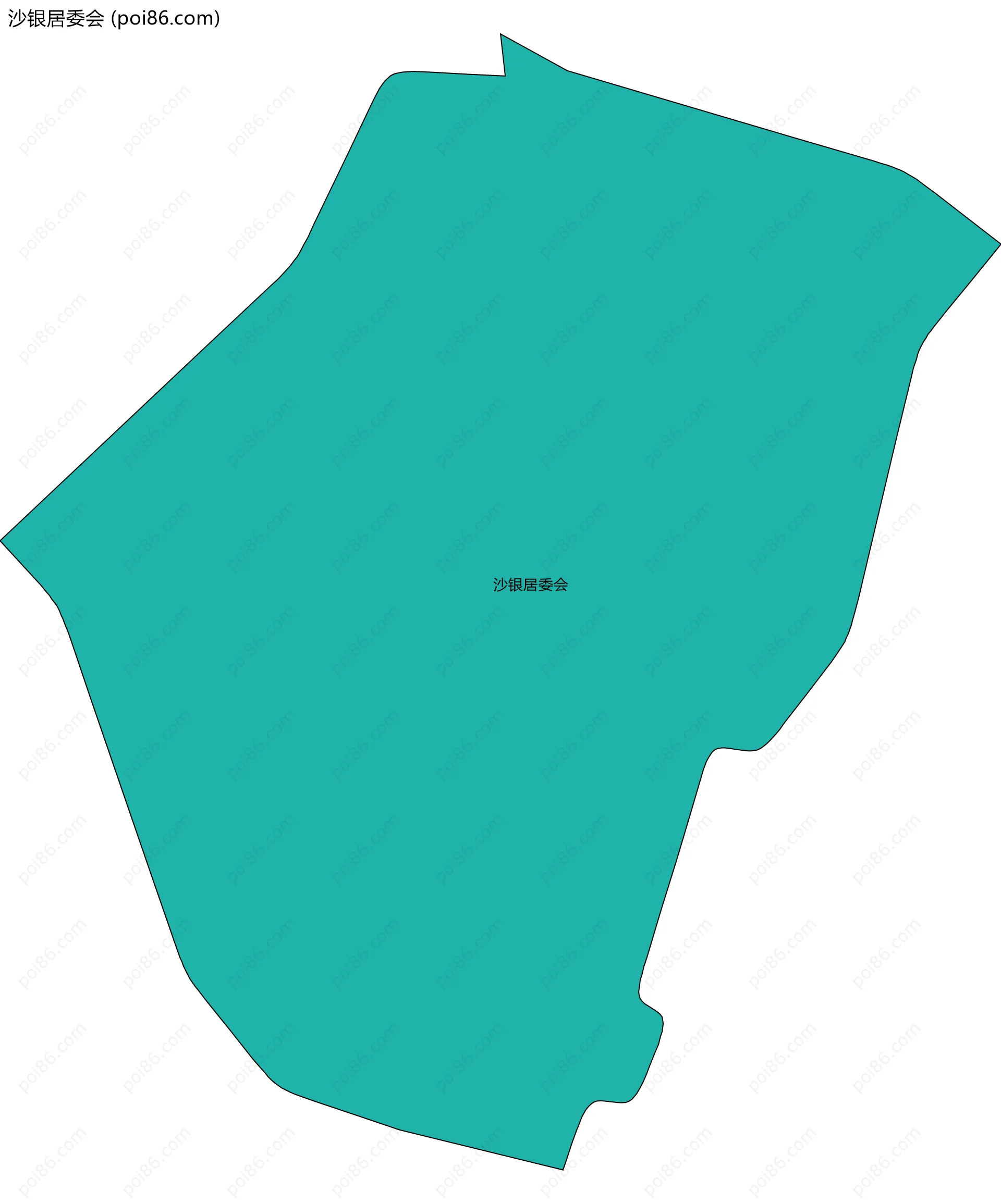 沙银居委会边界地图