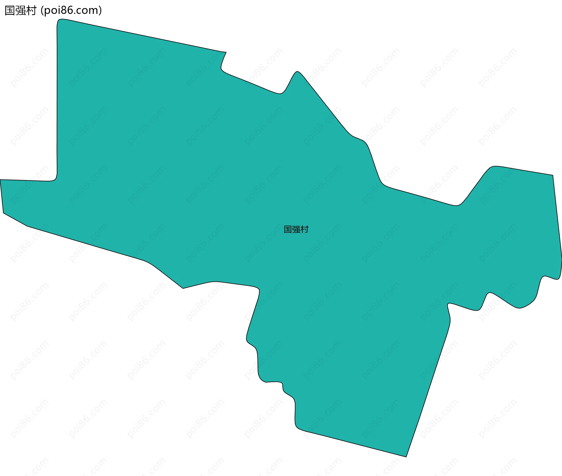 国强村边界地图