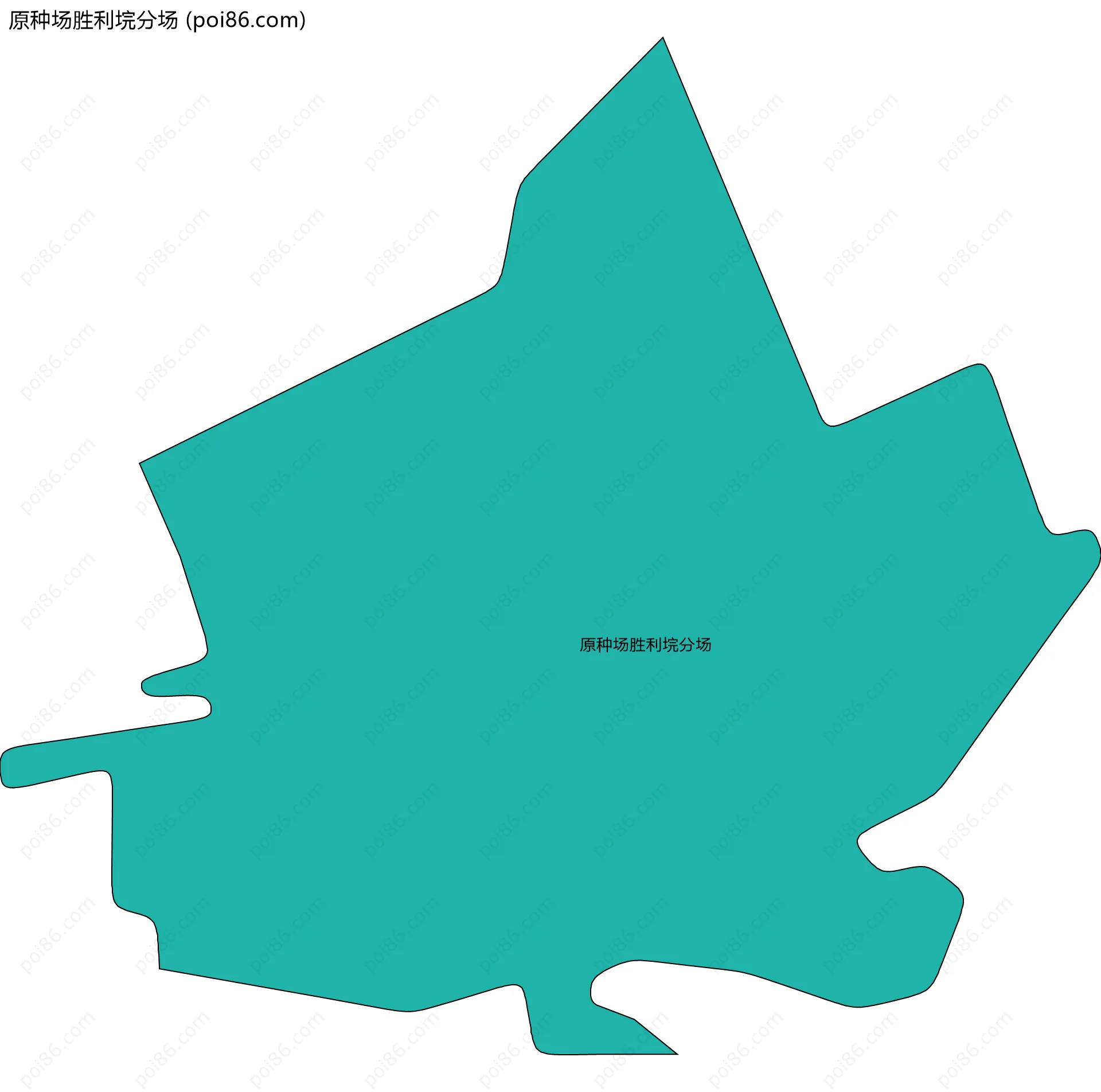 原种场胜利垸分场边界地图