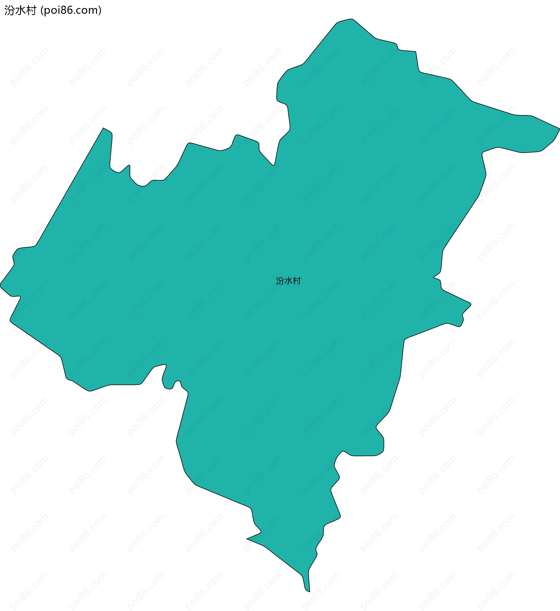 汾水村边界地图