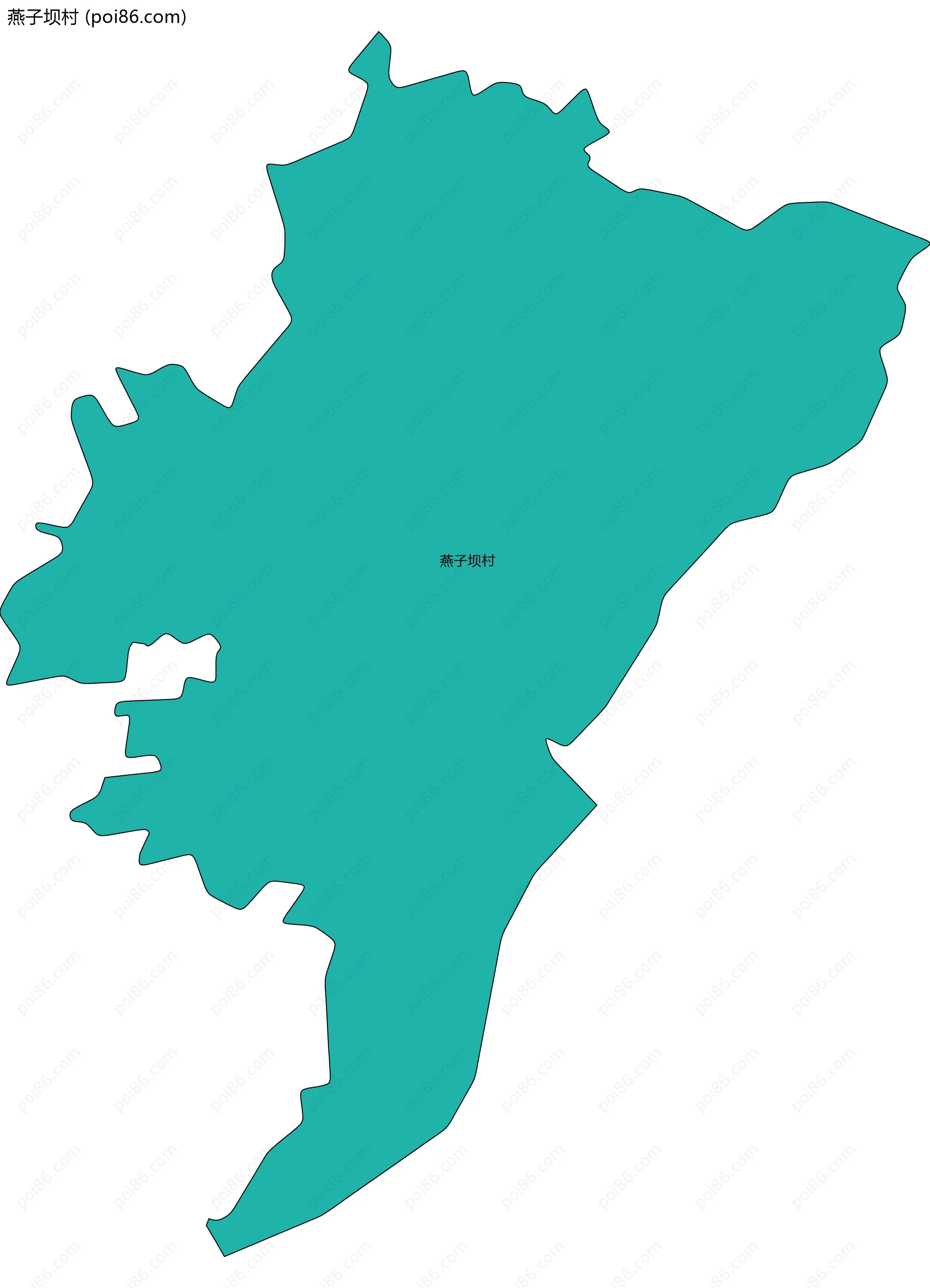 燕子坝村边界地图