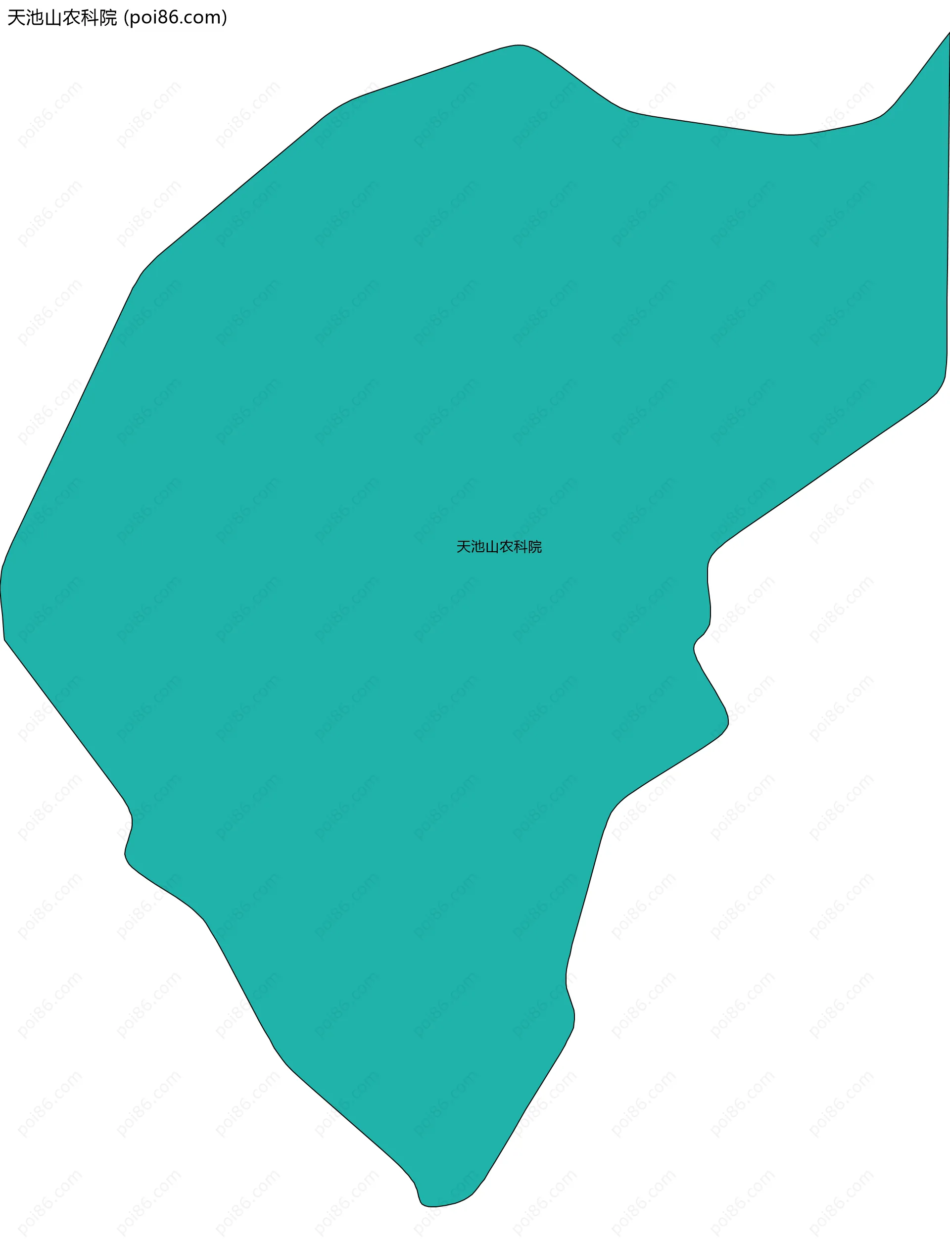 天池山农科院边界地图