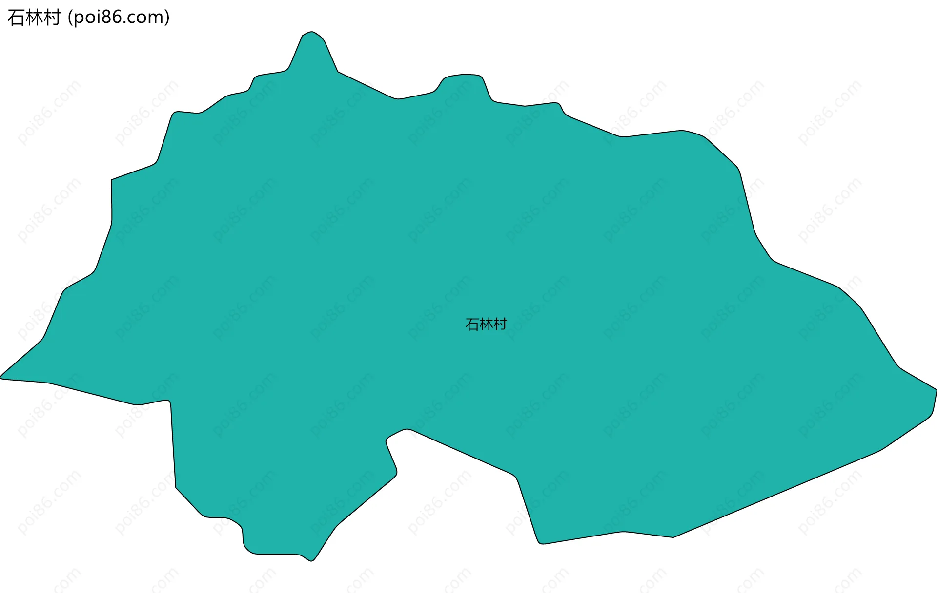 石林村边界地图