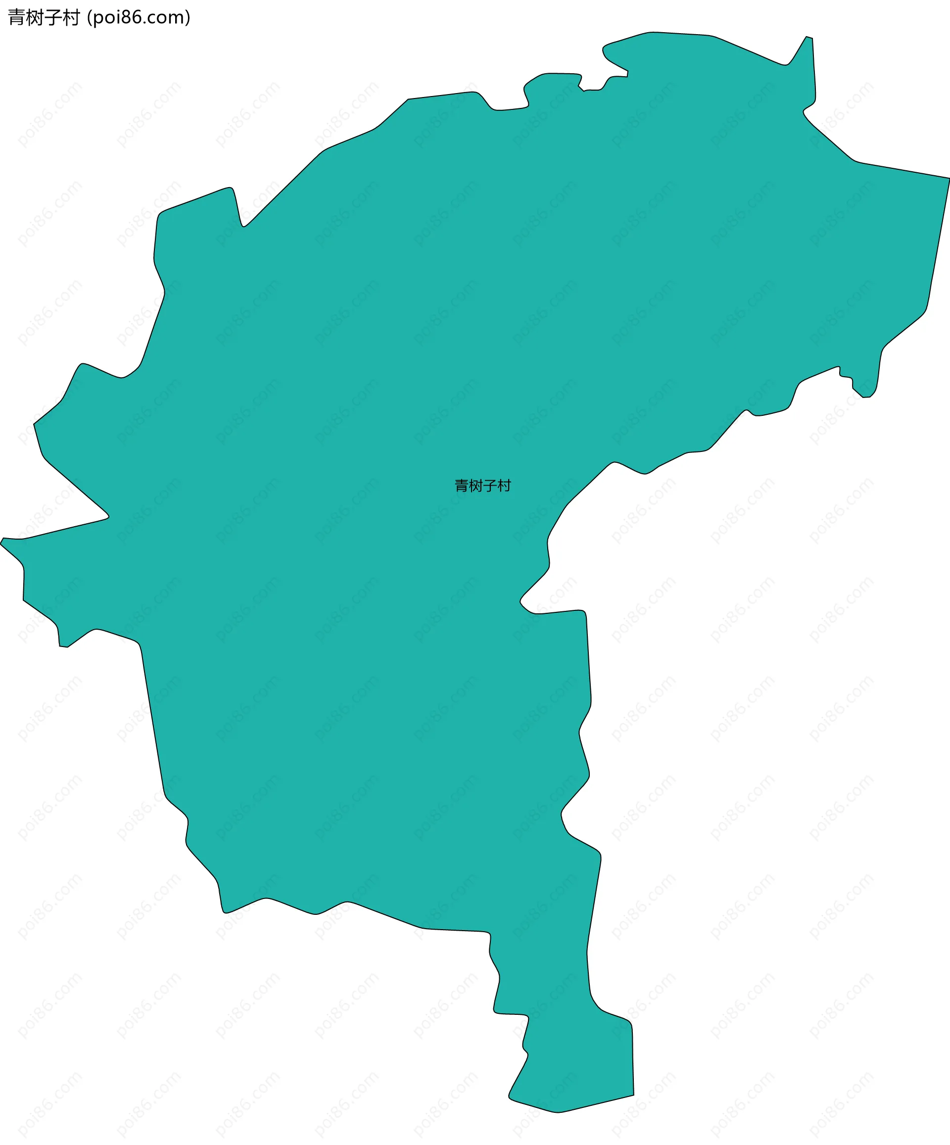 青树子村边界地图