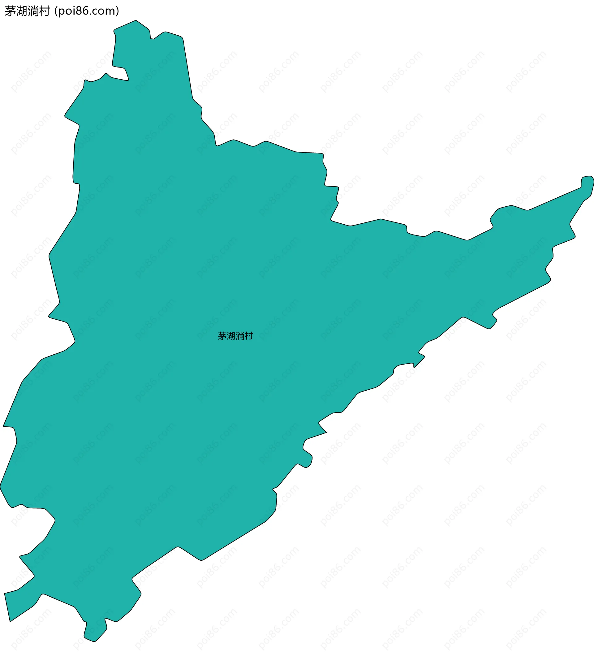 茅湖淌村边界地图