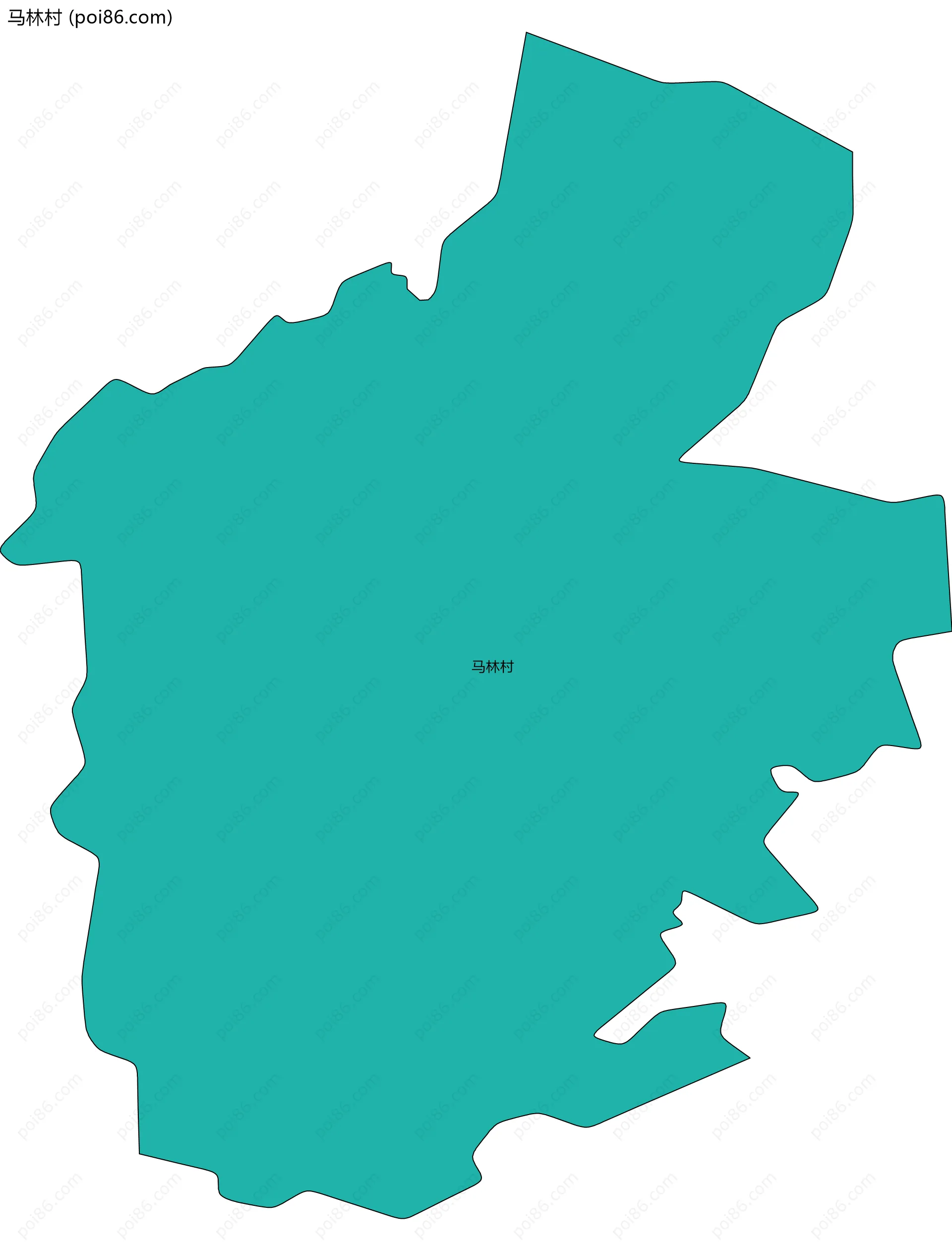 马林村边界地图