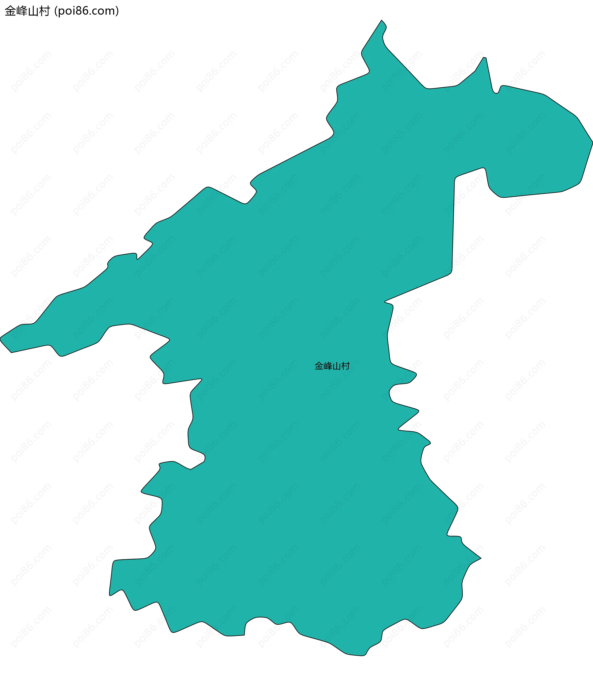 金峰山村边界地图