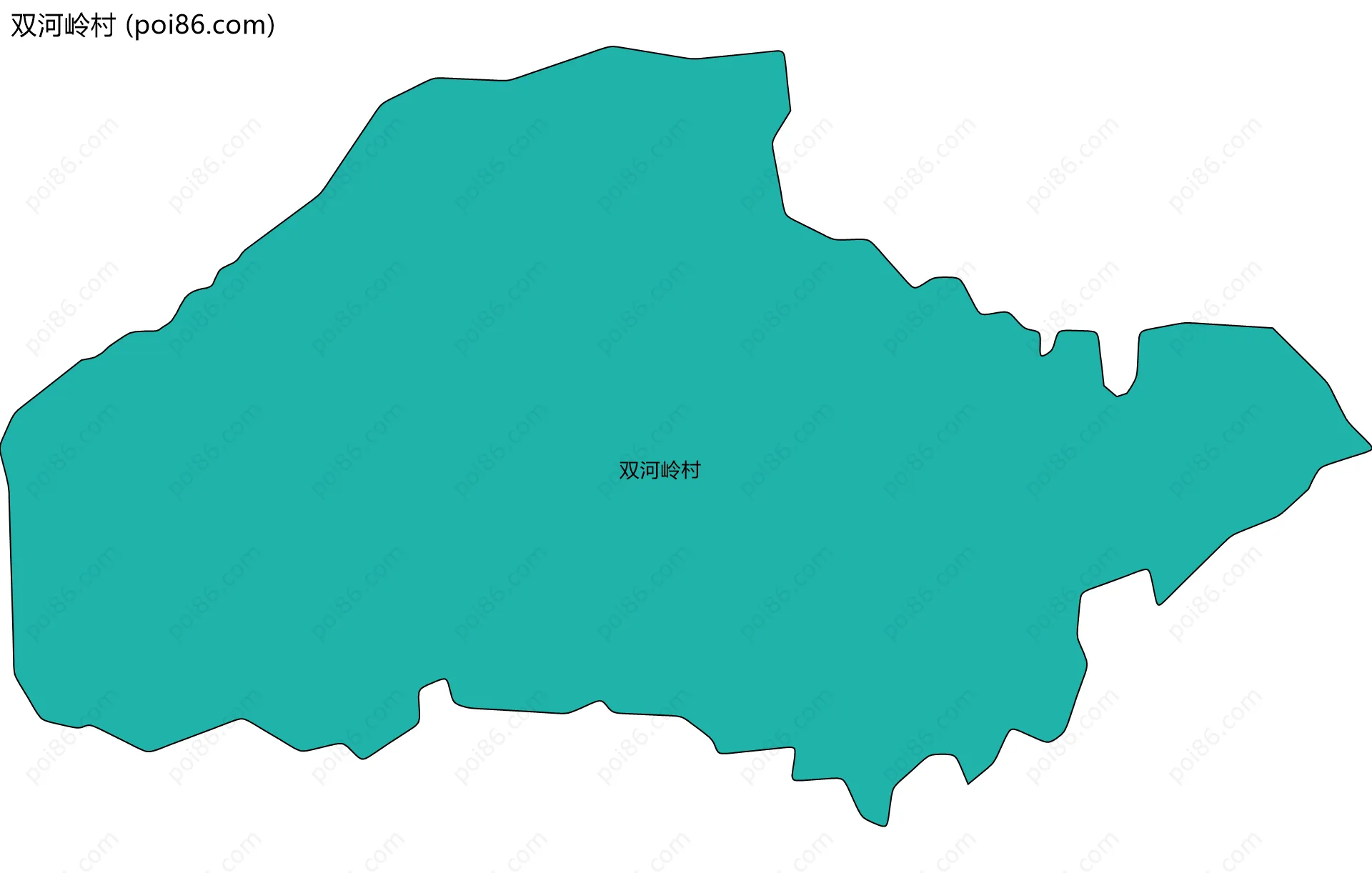 双河岭村边界地图