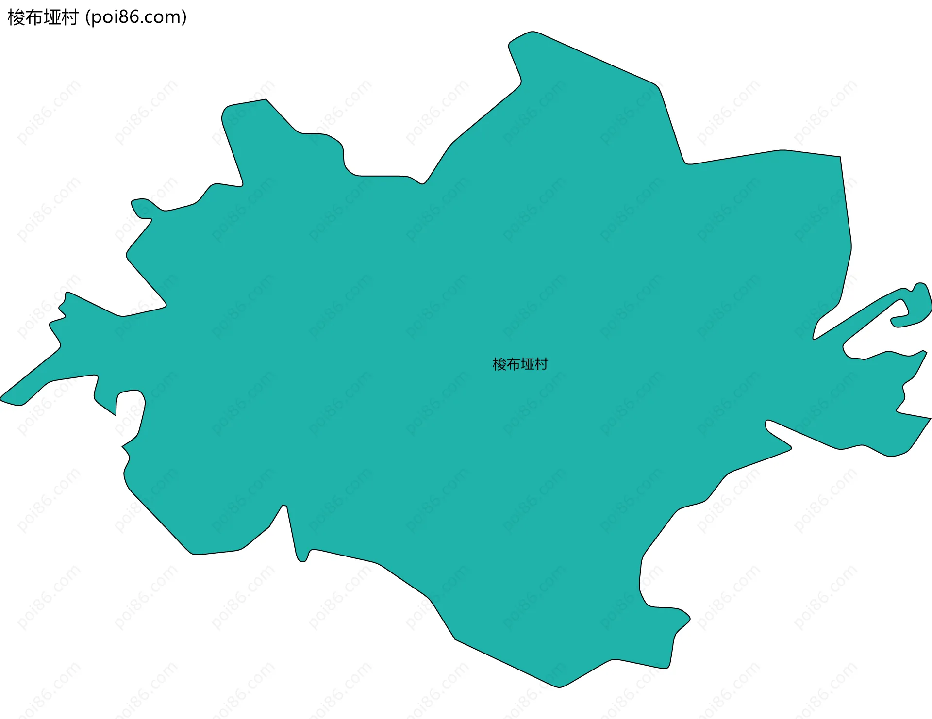 梭布垭村边界地图