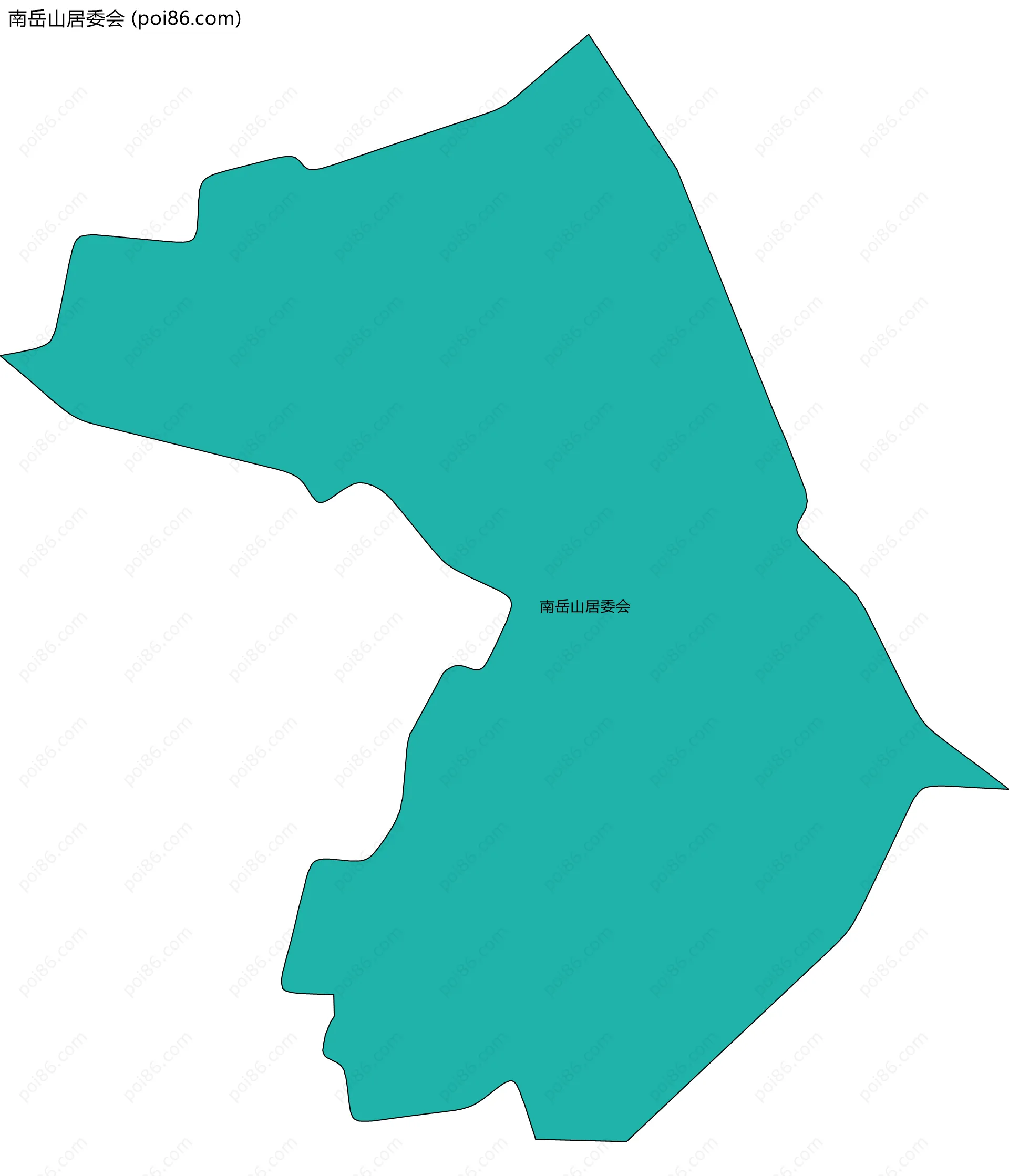 南岳山居委会边界地图