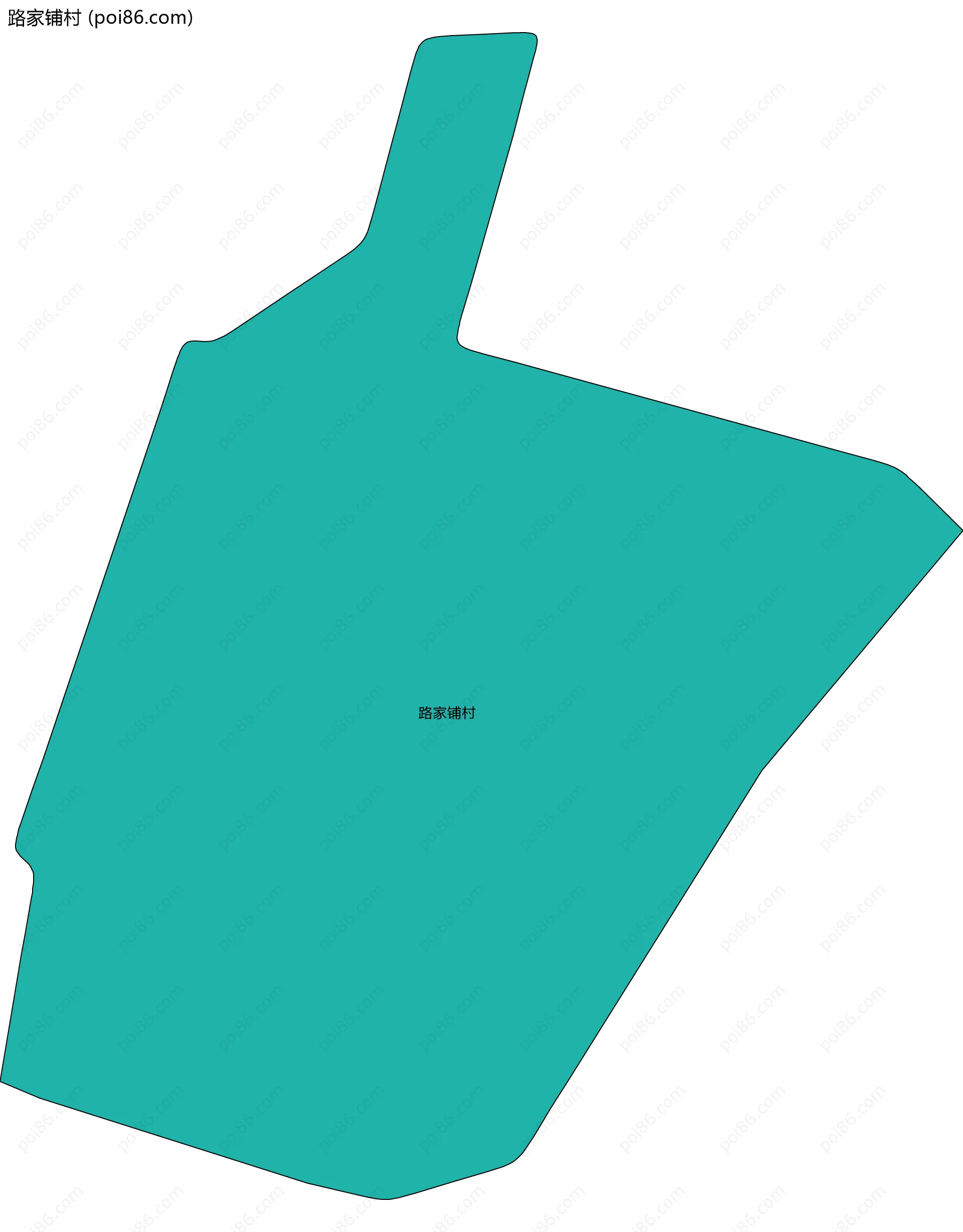 路家铺村边界地图