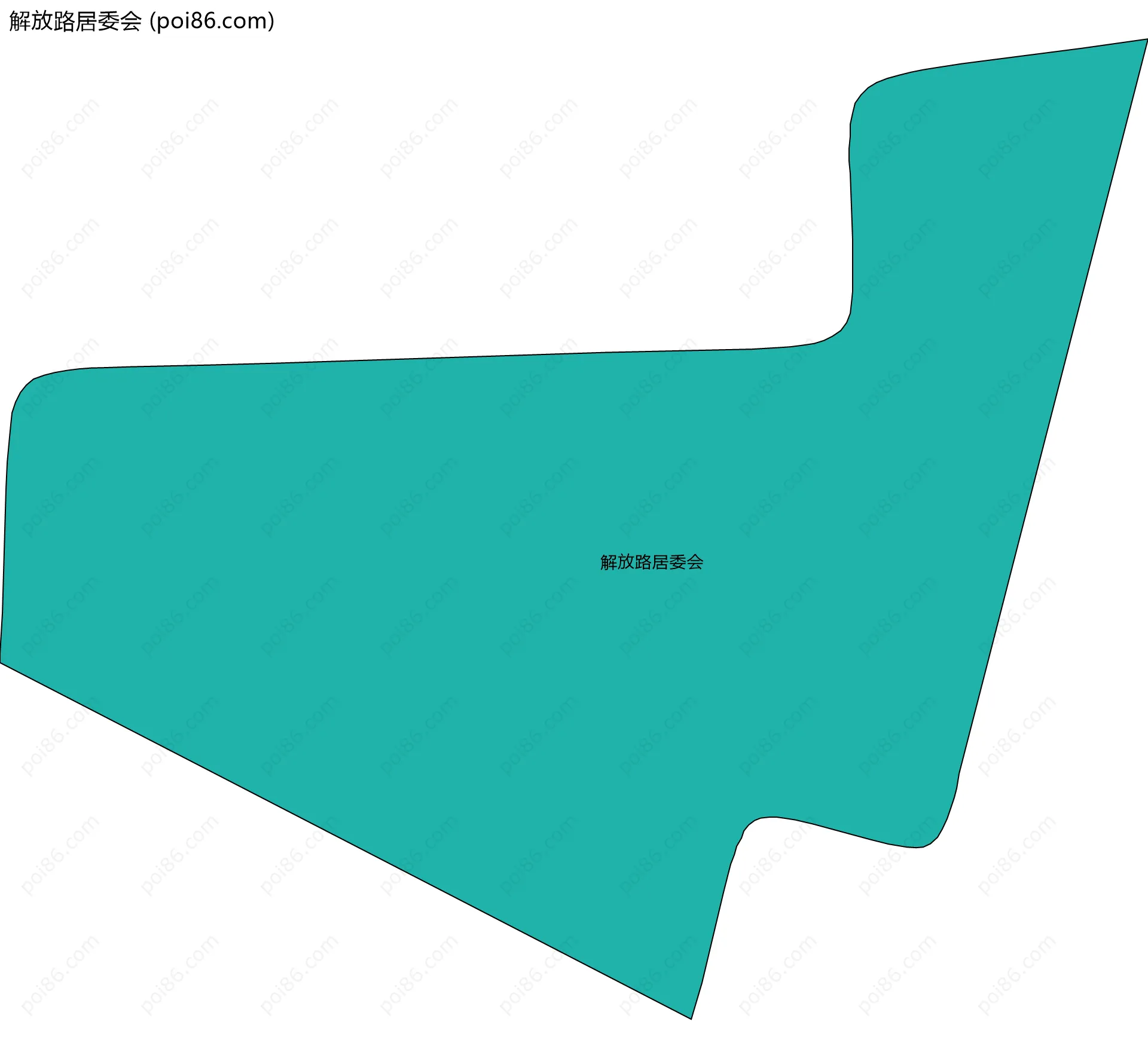 解放路居委会边界地图