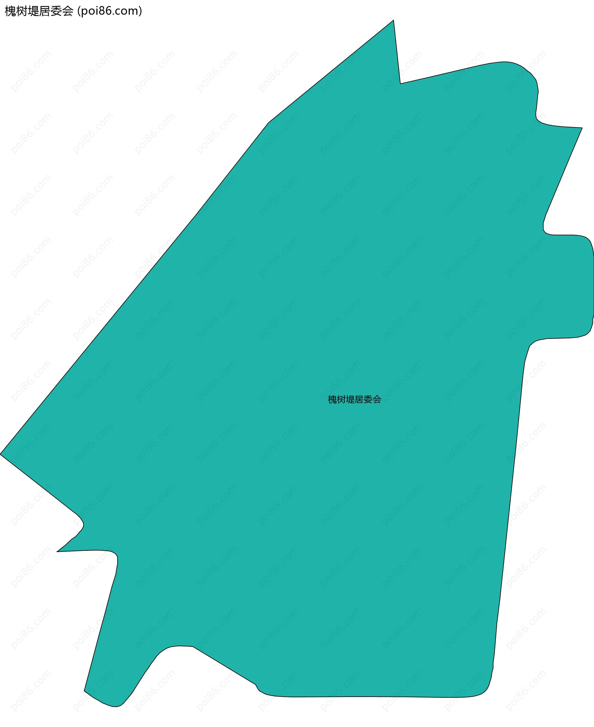 槐树堤居委会边界地图