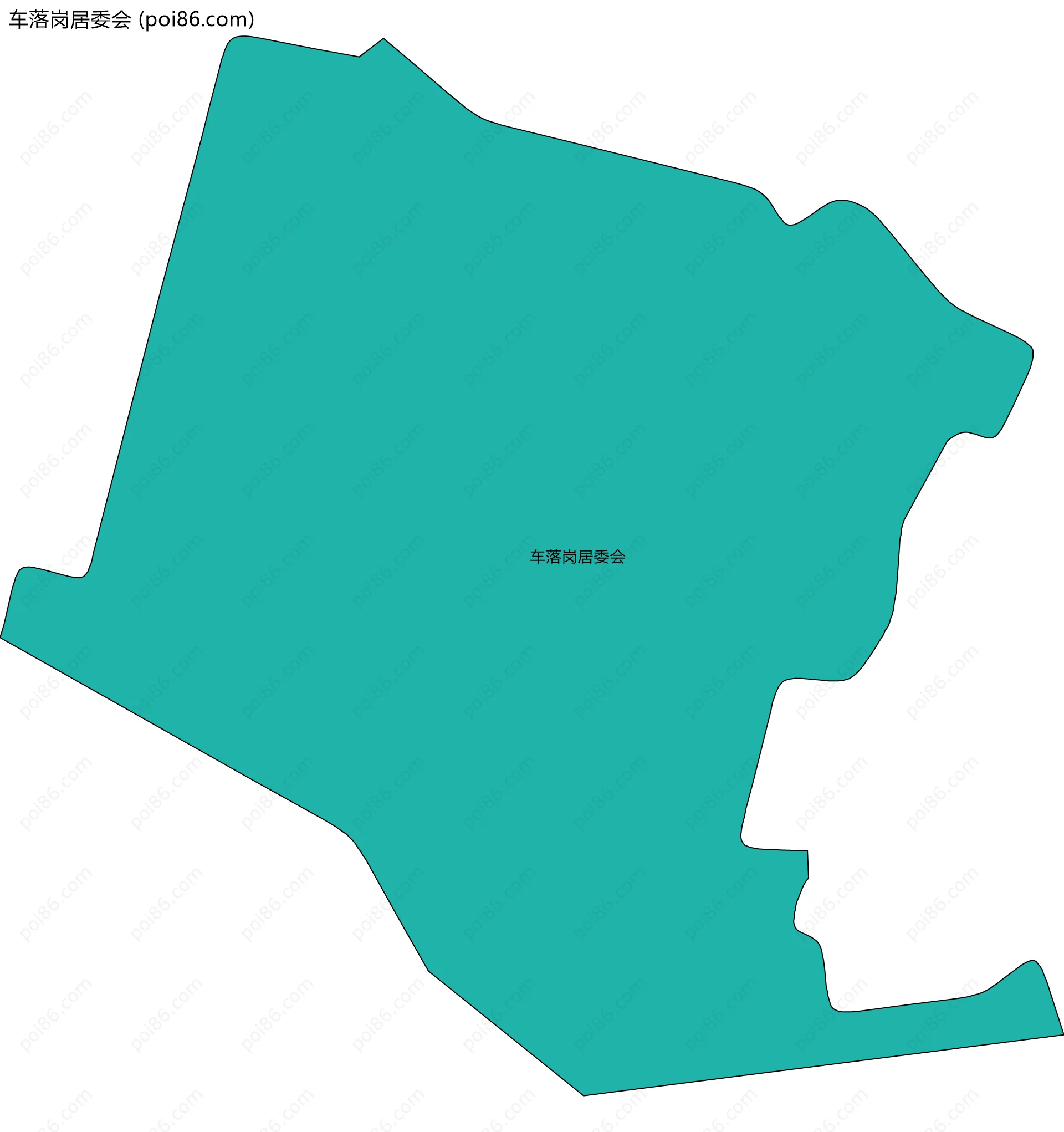 车落岗居委会边界地图