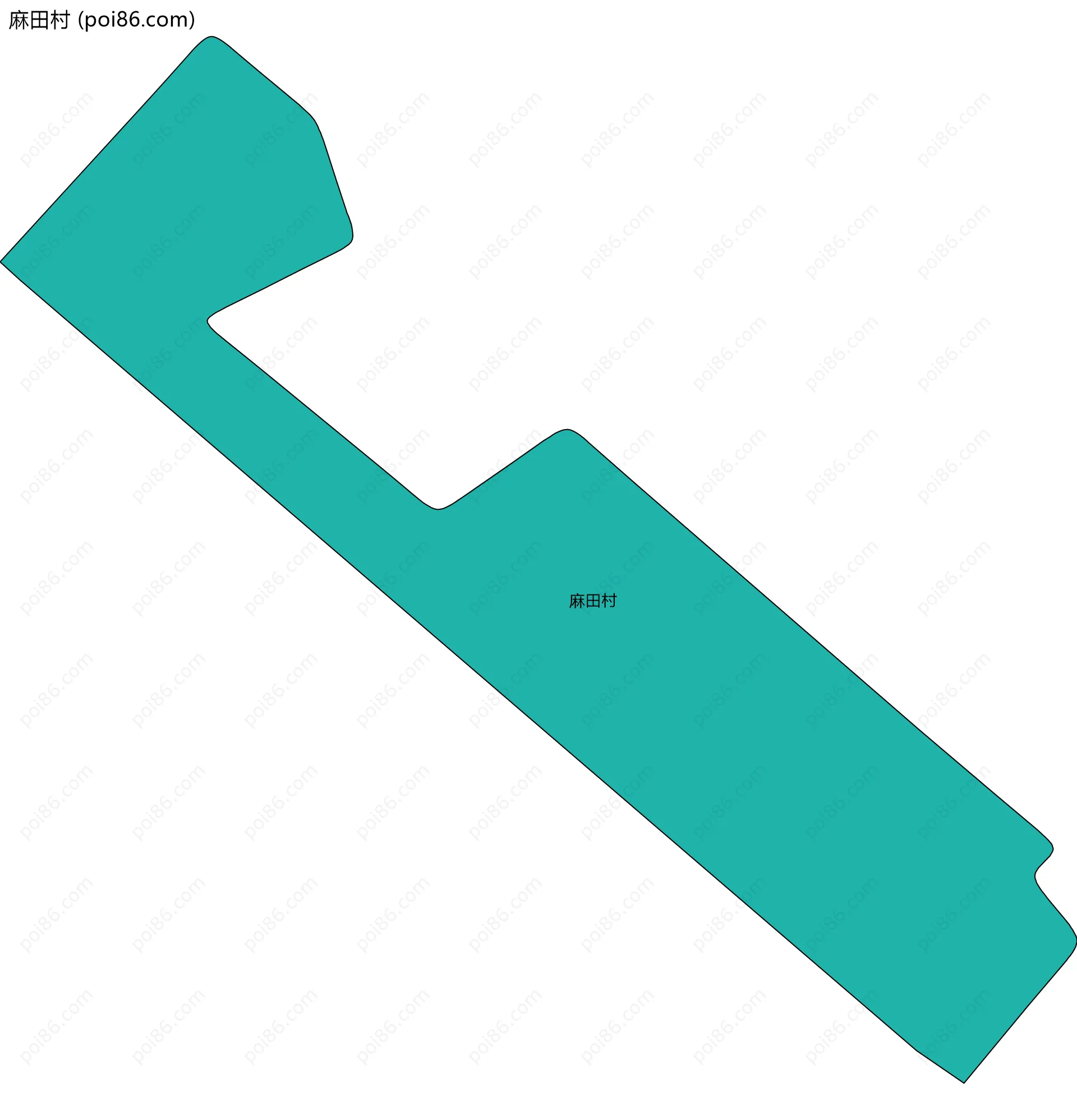 麻田村边界地图