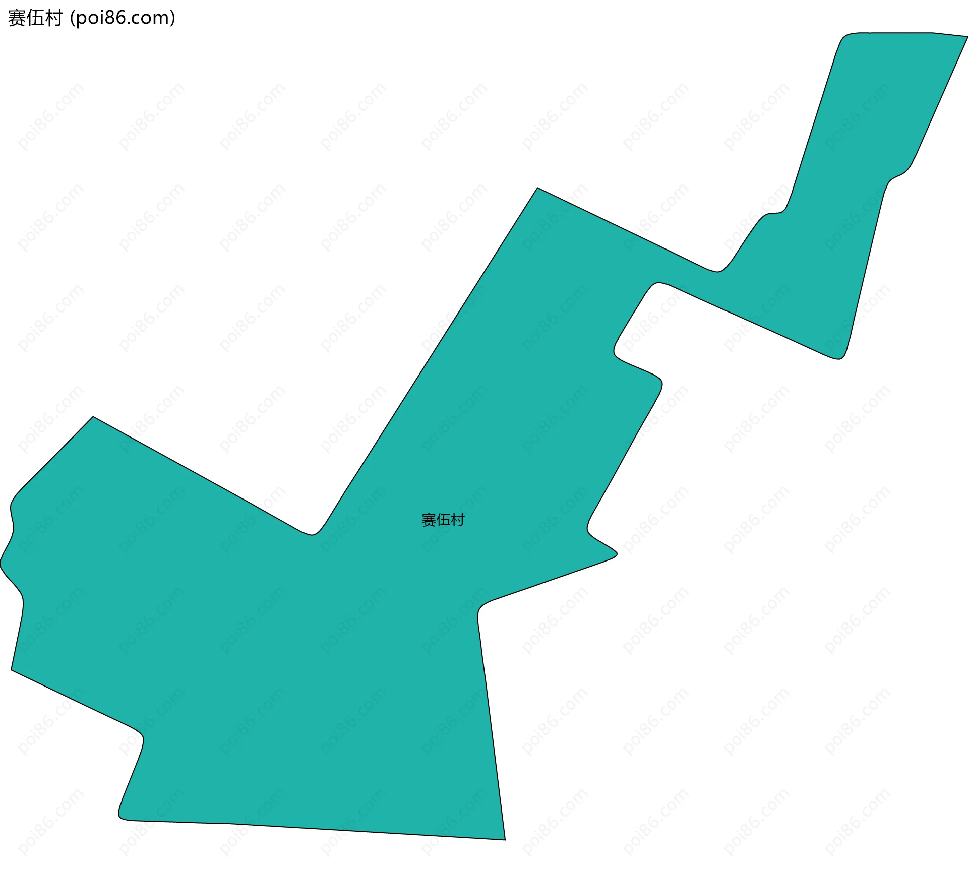 赛伍村边界地图