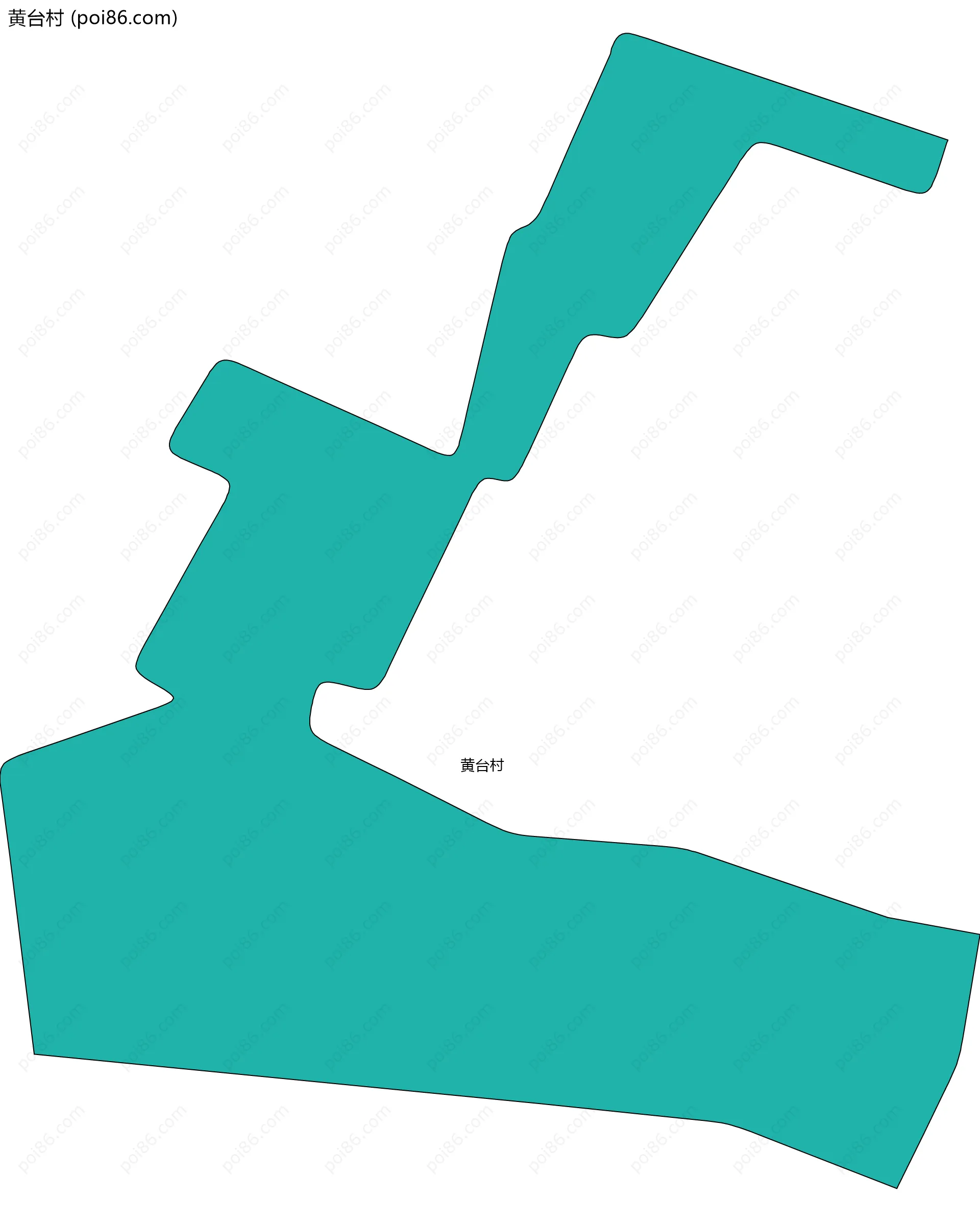 黄台村边界地图