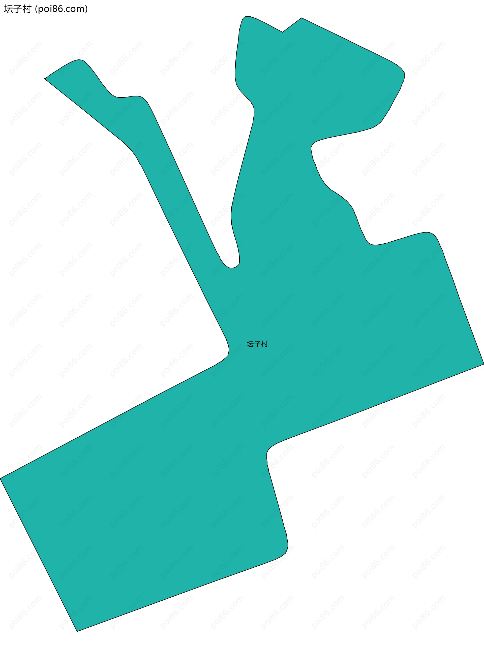 坛子村边界地图