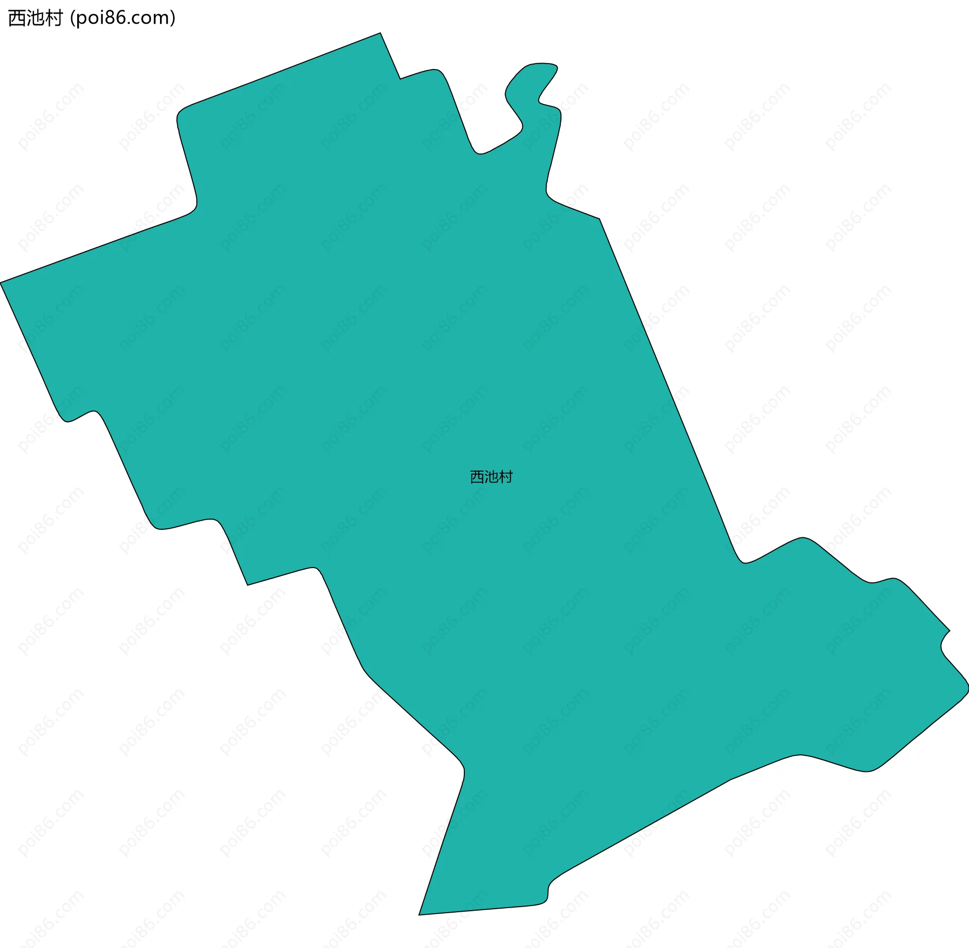 西池村边界地图