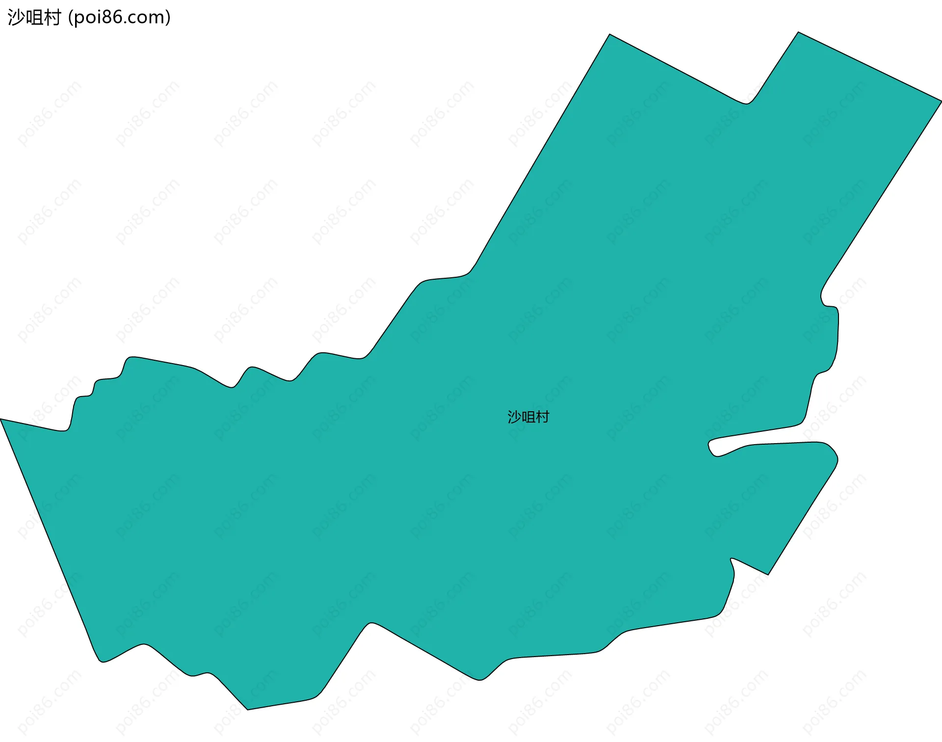 沙咀村边界地图
