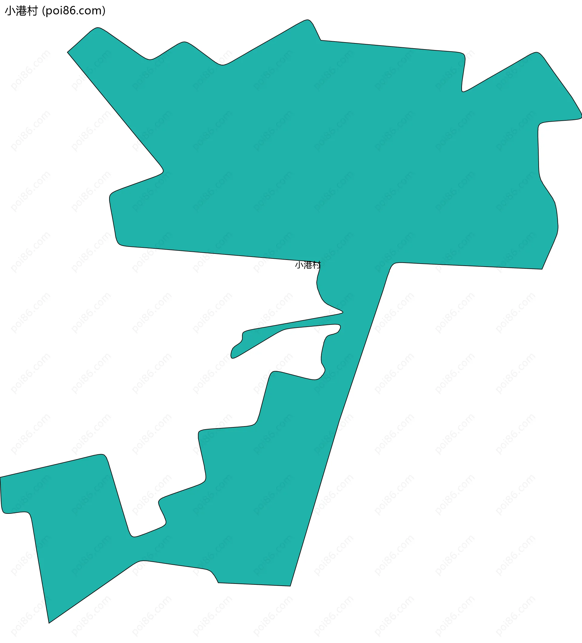 小港村边界地图