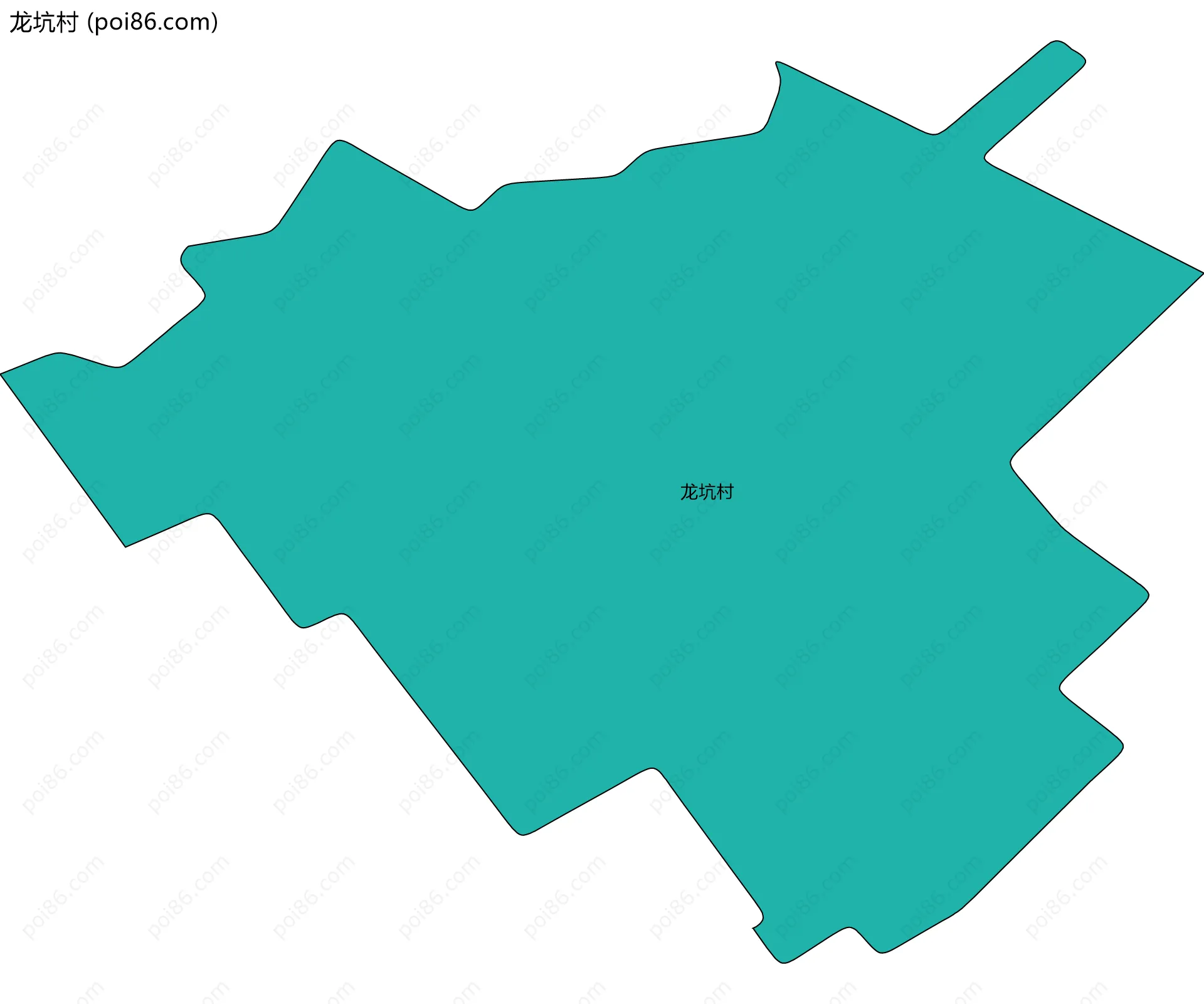 龙坑村边界地图